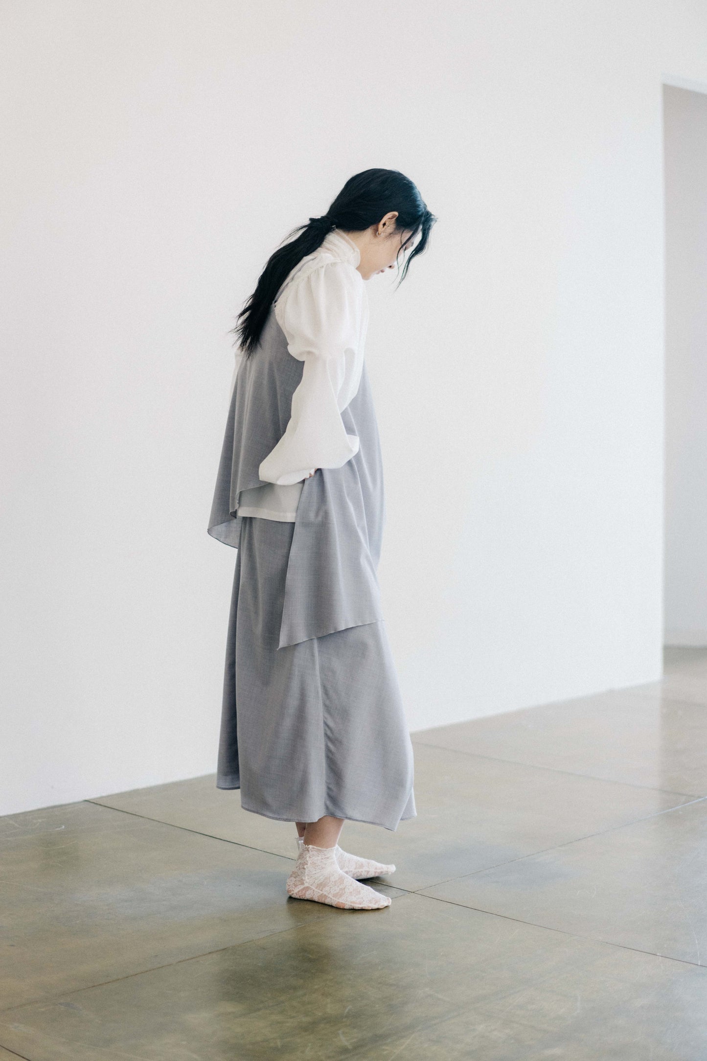 draped maxi skirt (in-stock)