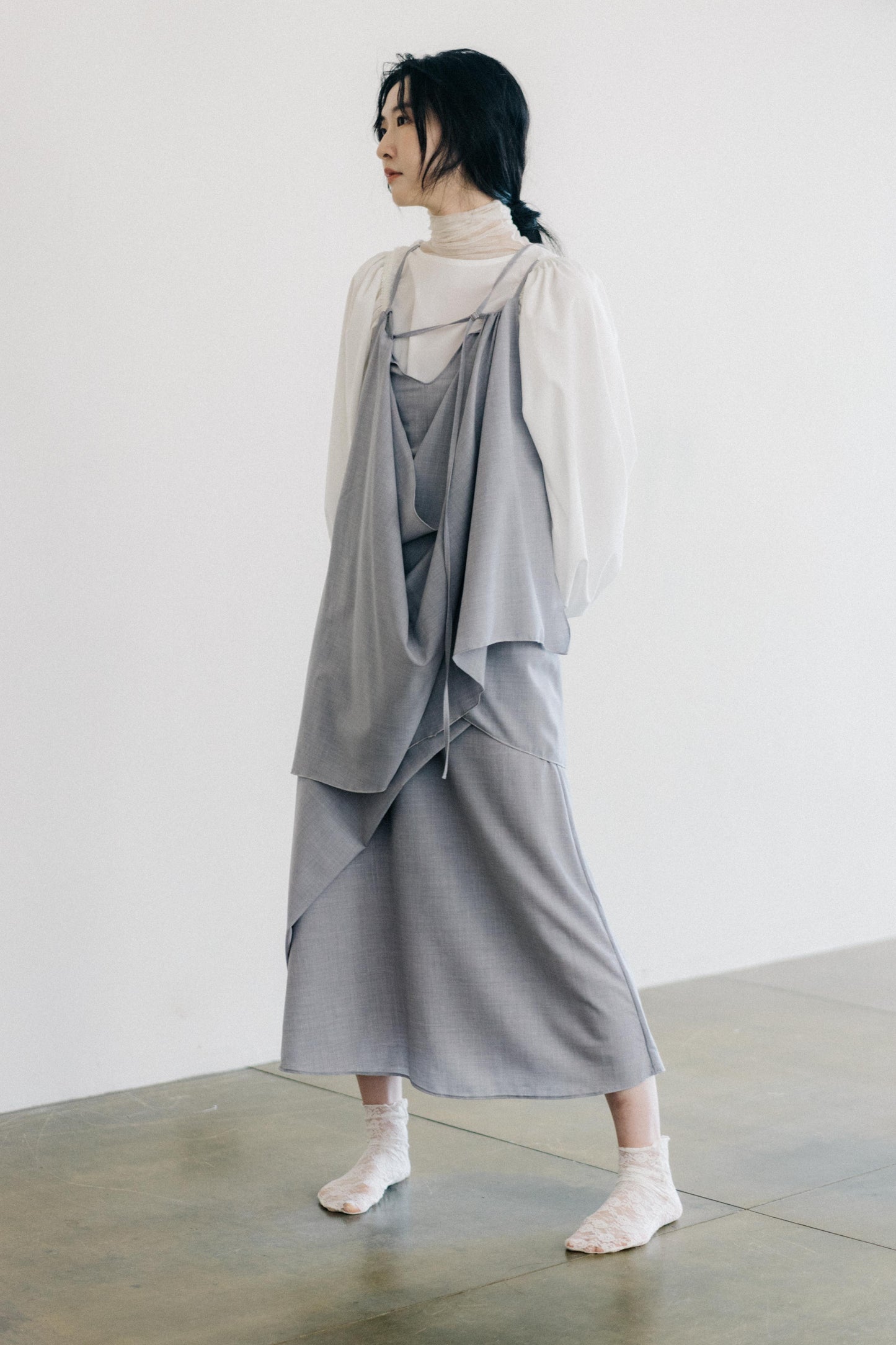 draped maxi skirt (in-stock)