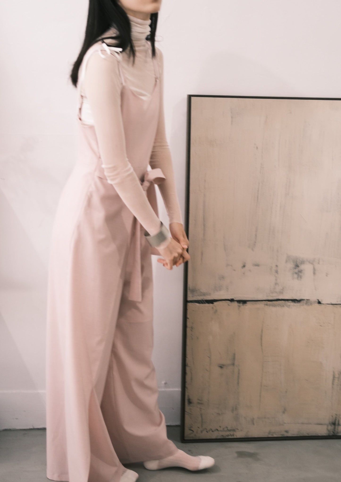 pink tied overalls (in-stock)