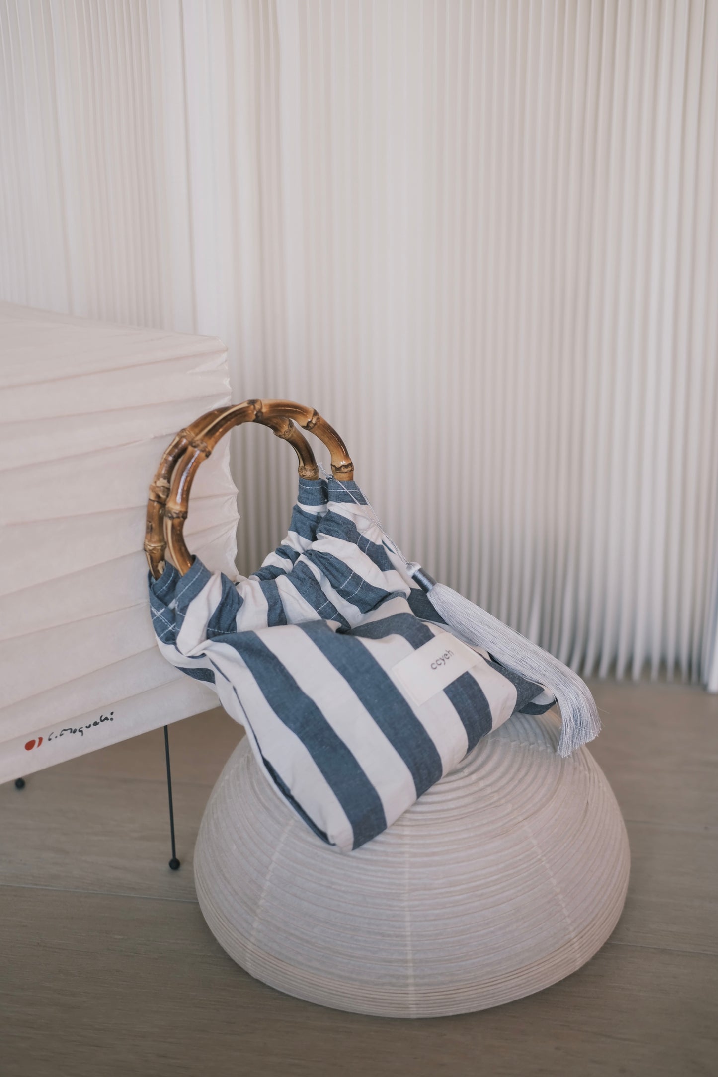 bamboo striped small bag