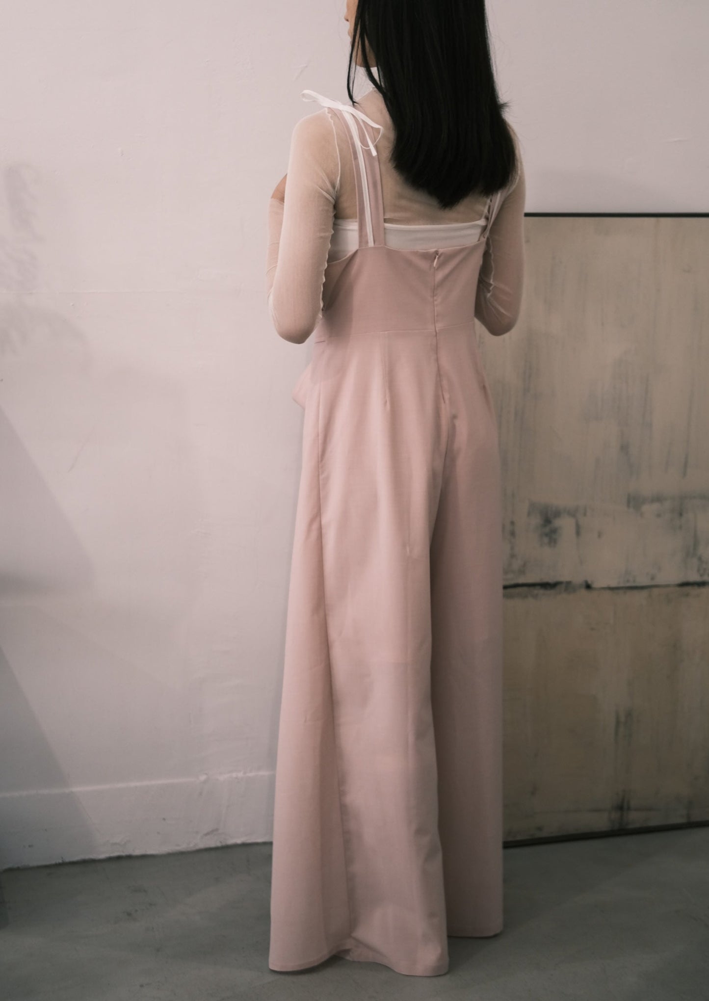 pink tied overalls (in-stock)