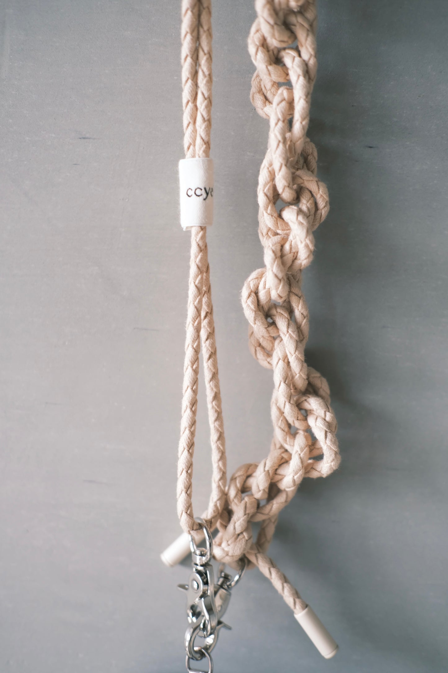 pink handmade braided phone strap