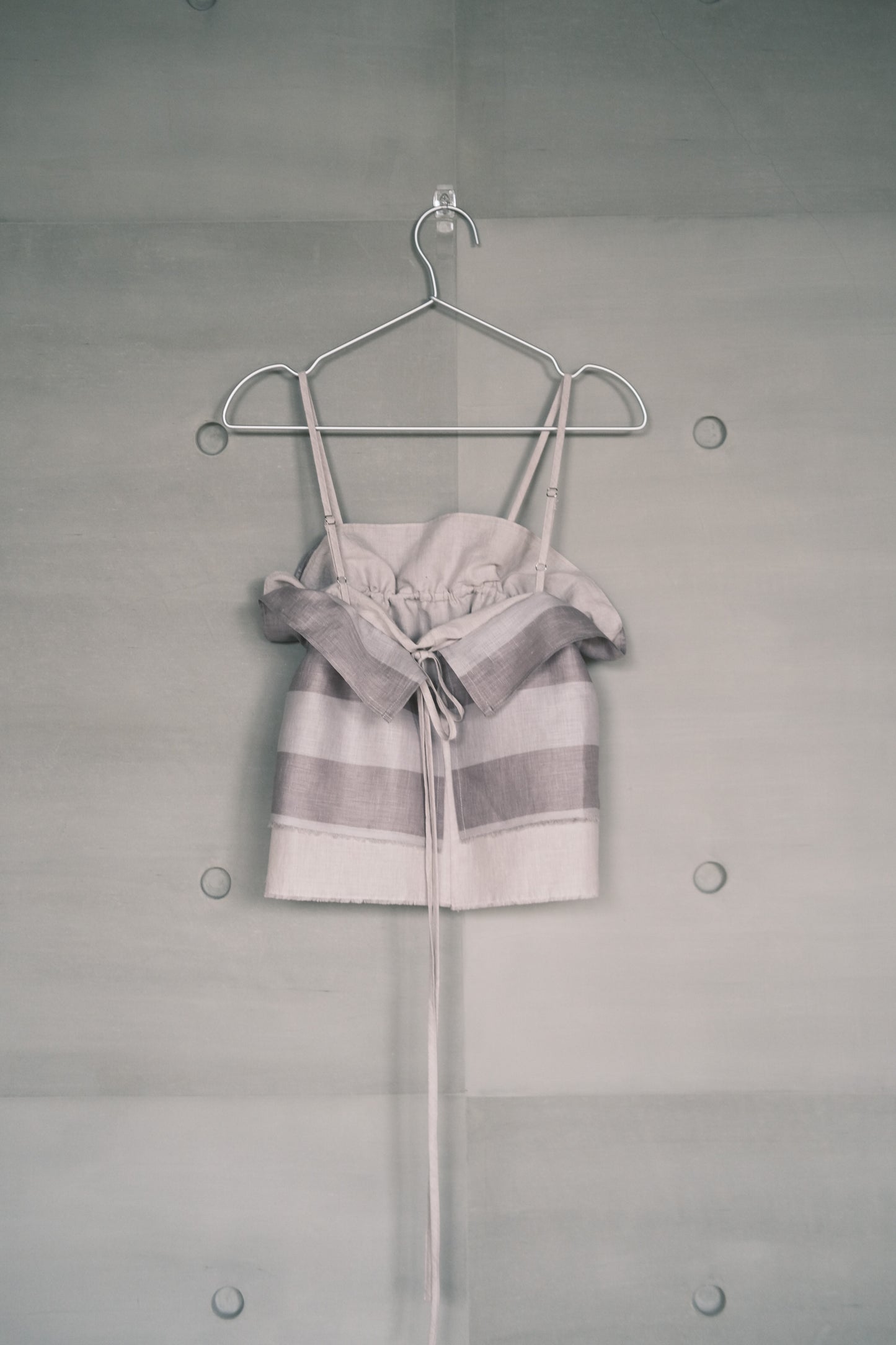 double-layer ruched crop top (in-stock)