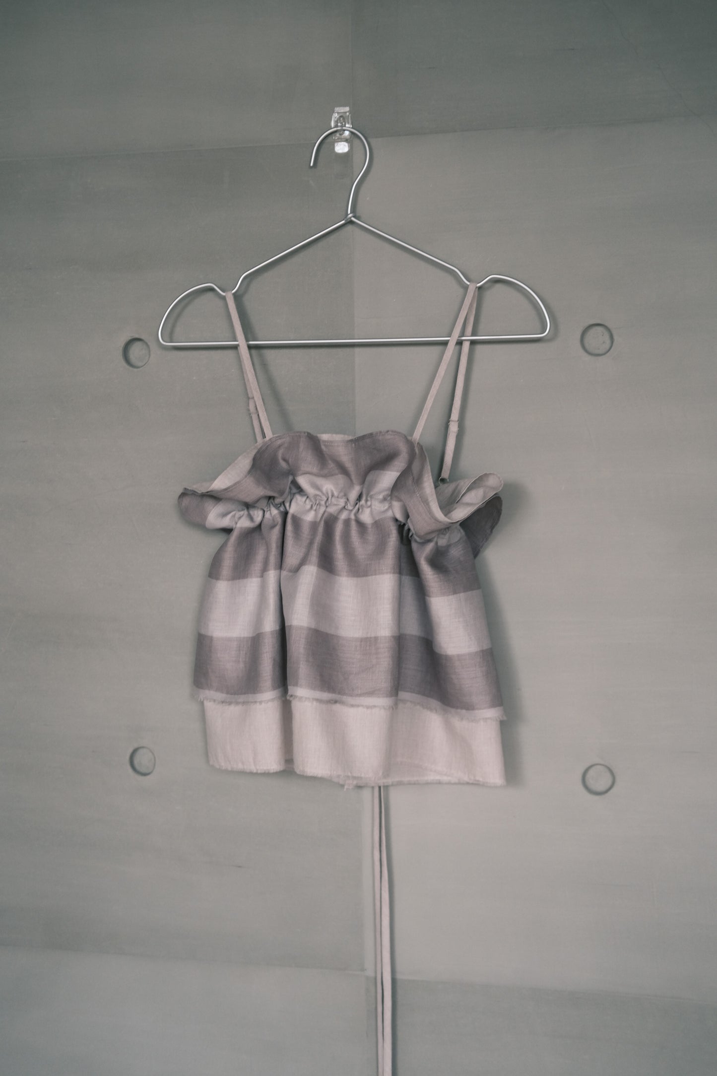 double-layer ruched crop top (in-stock)