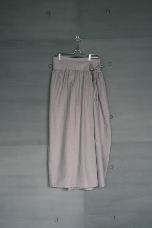organic cotton hakama wide pants – naturally dyed with blueberry (in-stock)