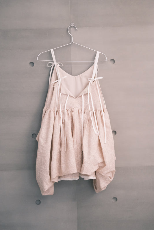 pink layers spaghetti strap top