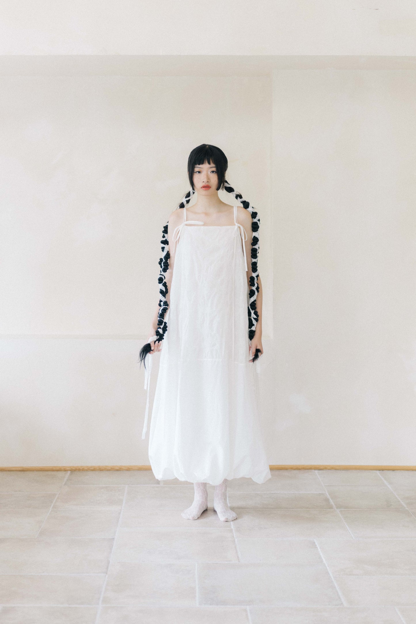salt shrinking cloud strap dress (in-stock)