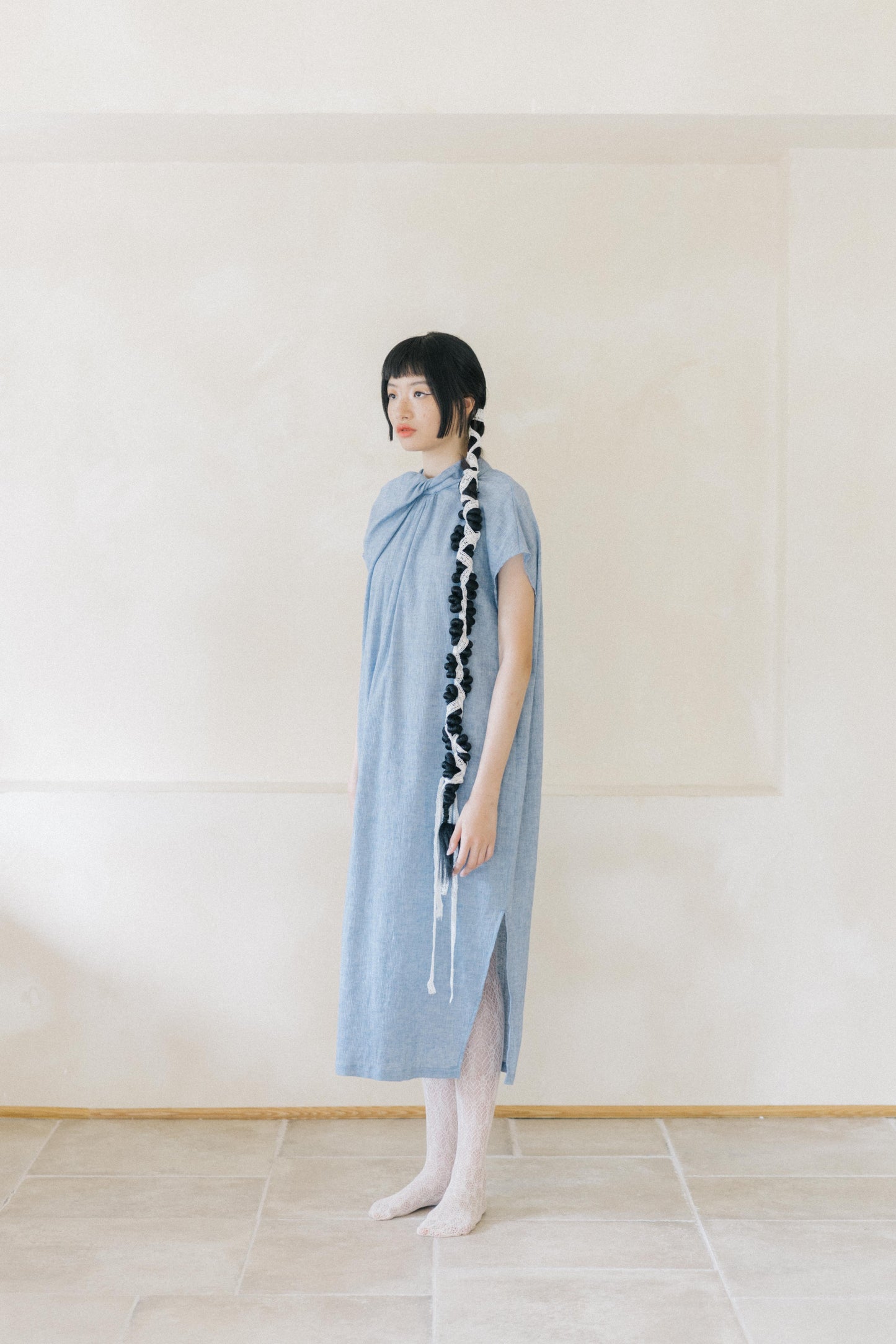 aoki knot - twisted-knot neckline dress (in-stock)