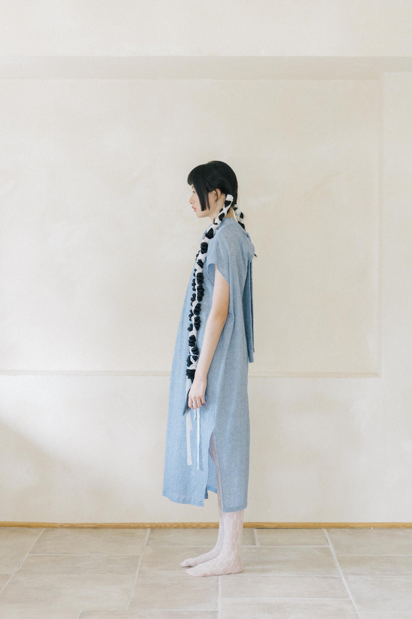 aoki knot - twisted-knot neckline dress (in-stock)