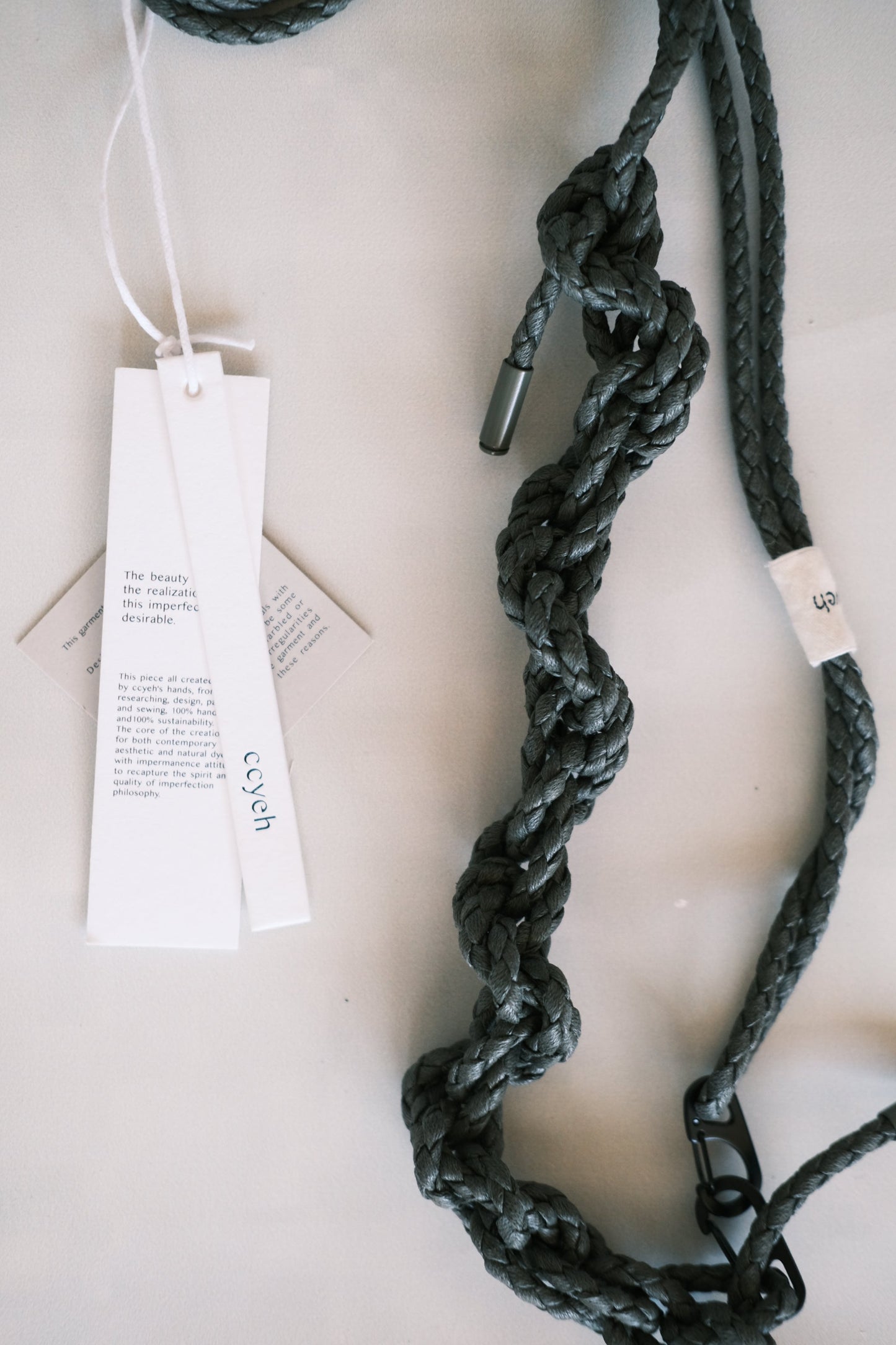 green braided phone strap (pre-order)