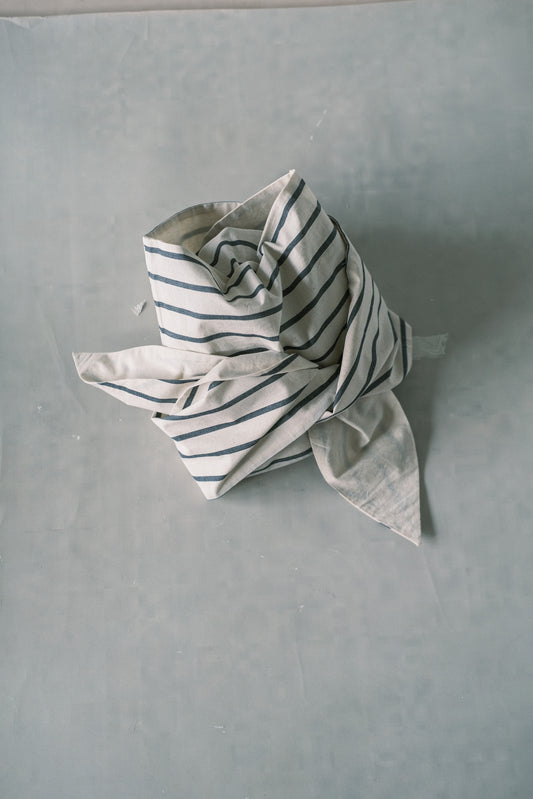 striped tie headscarf (in-stock)