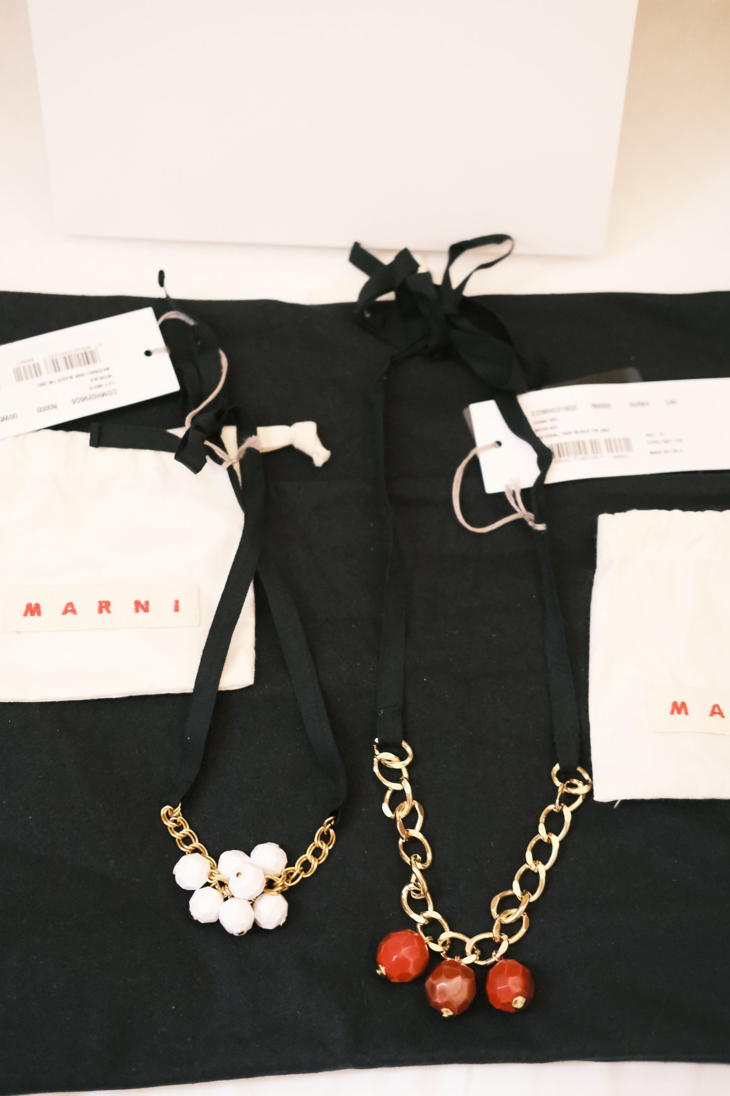 marni red beads necklace