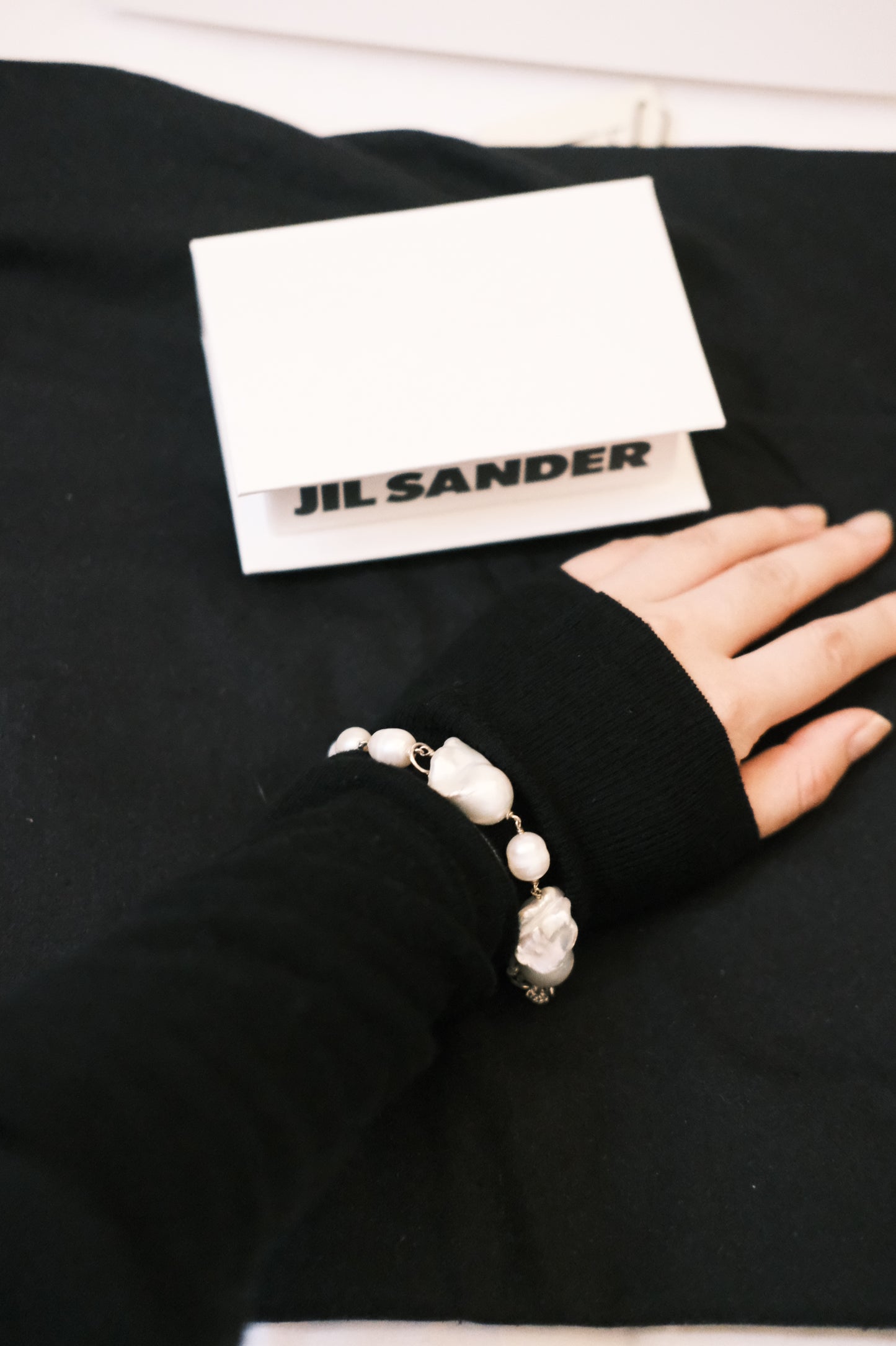 jil sander pearl bracelet