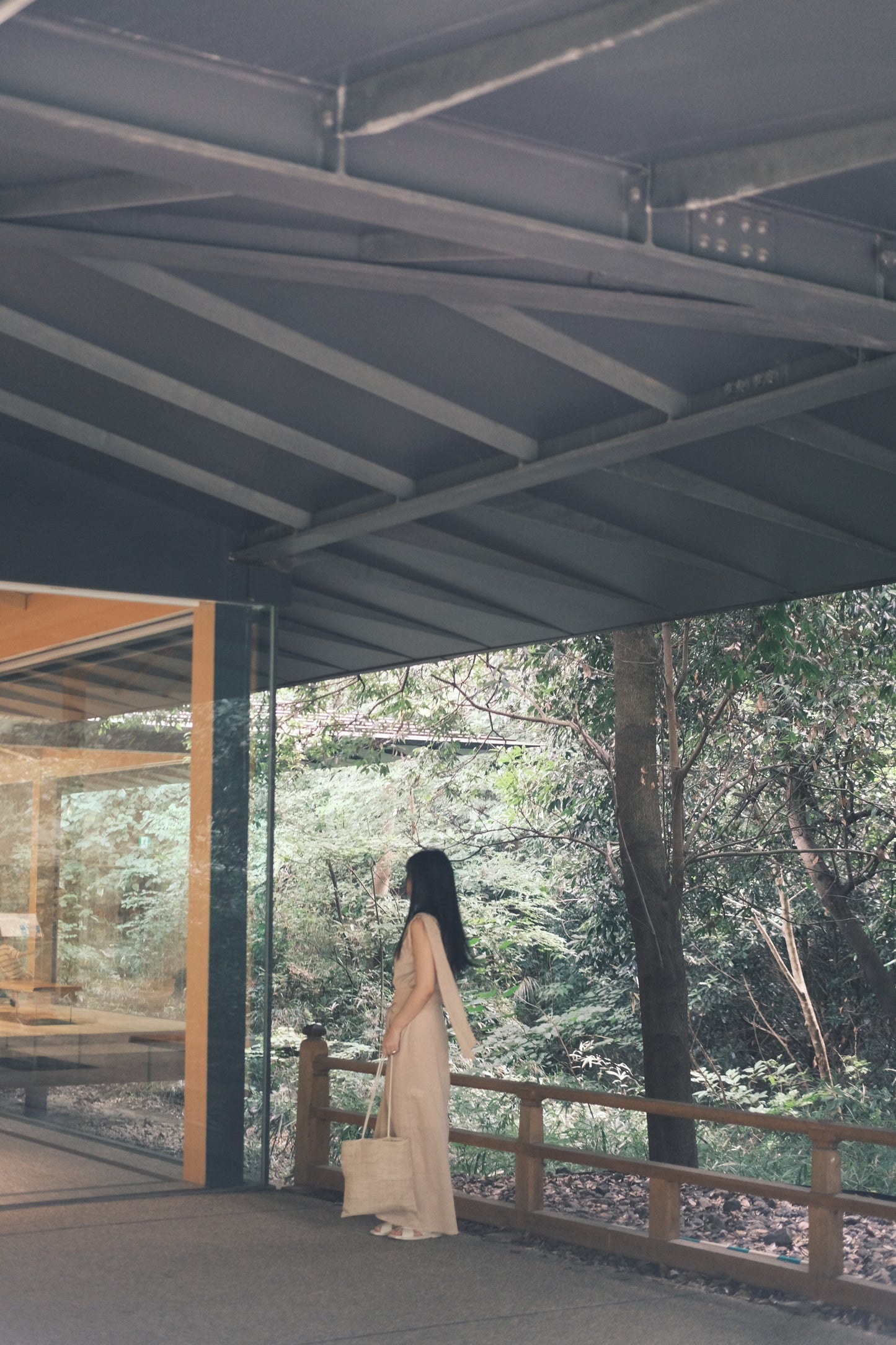 non-dyed organic wrap midi skirt (in-stock)