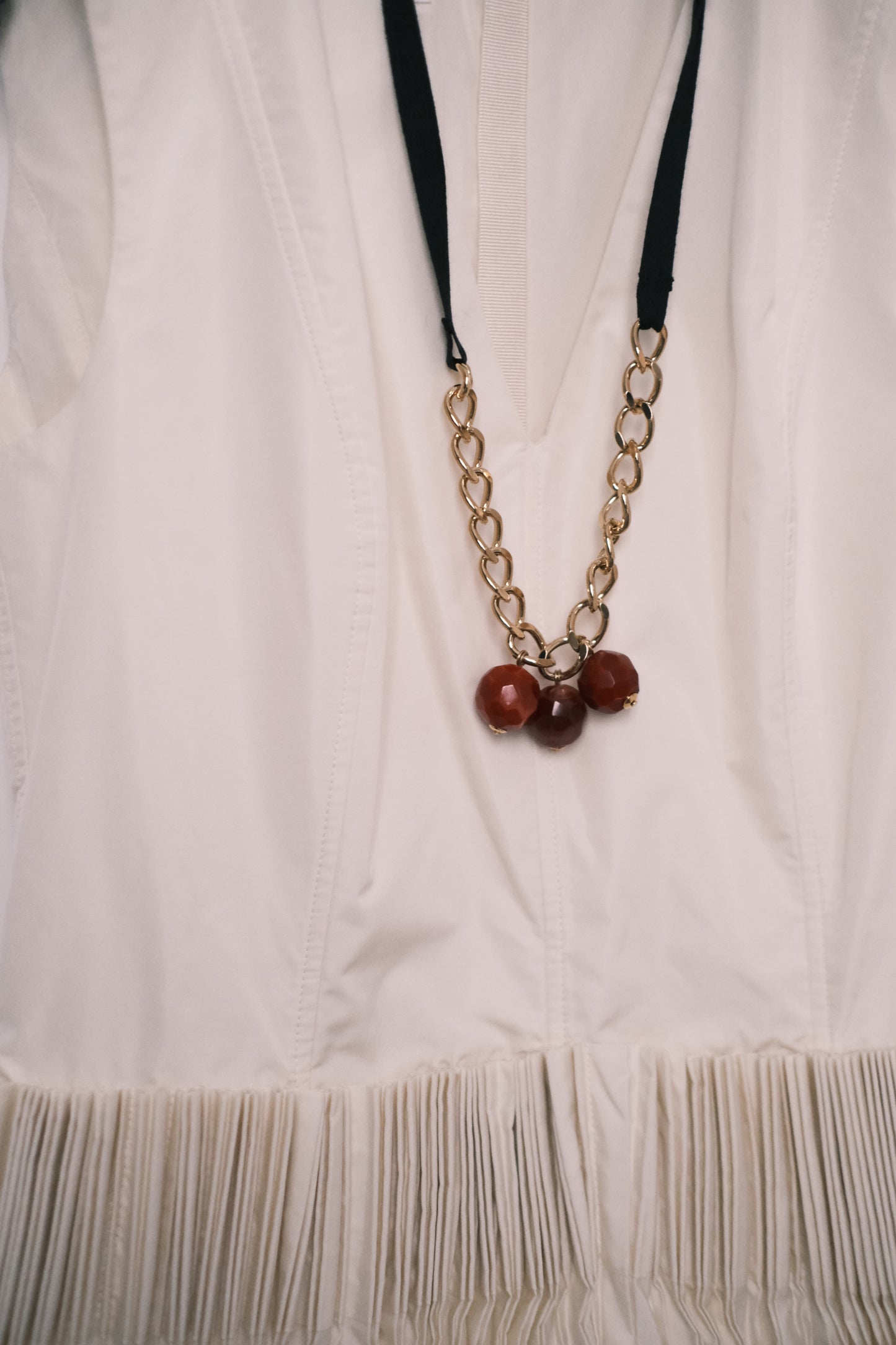marni red beads necklace