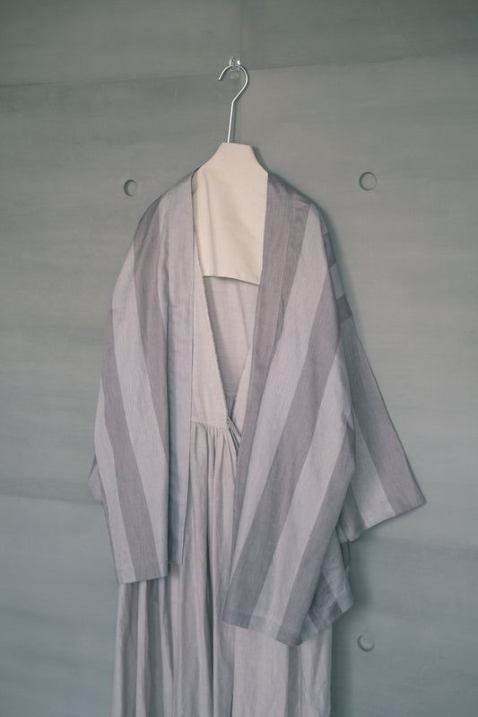 linen strip kimono (in-stock)