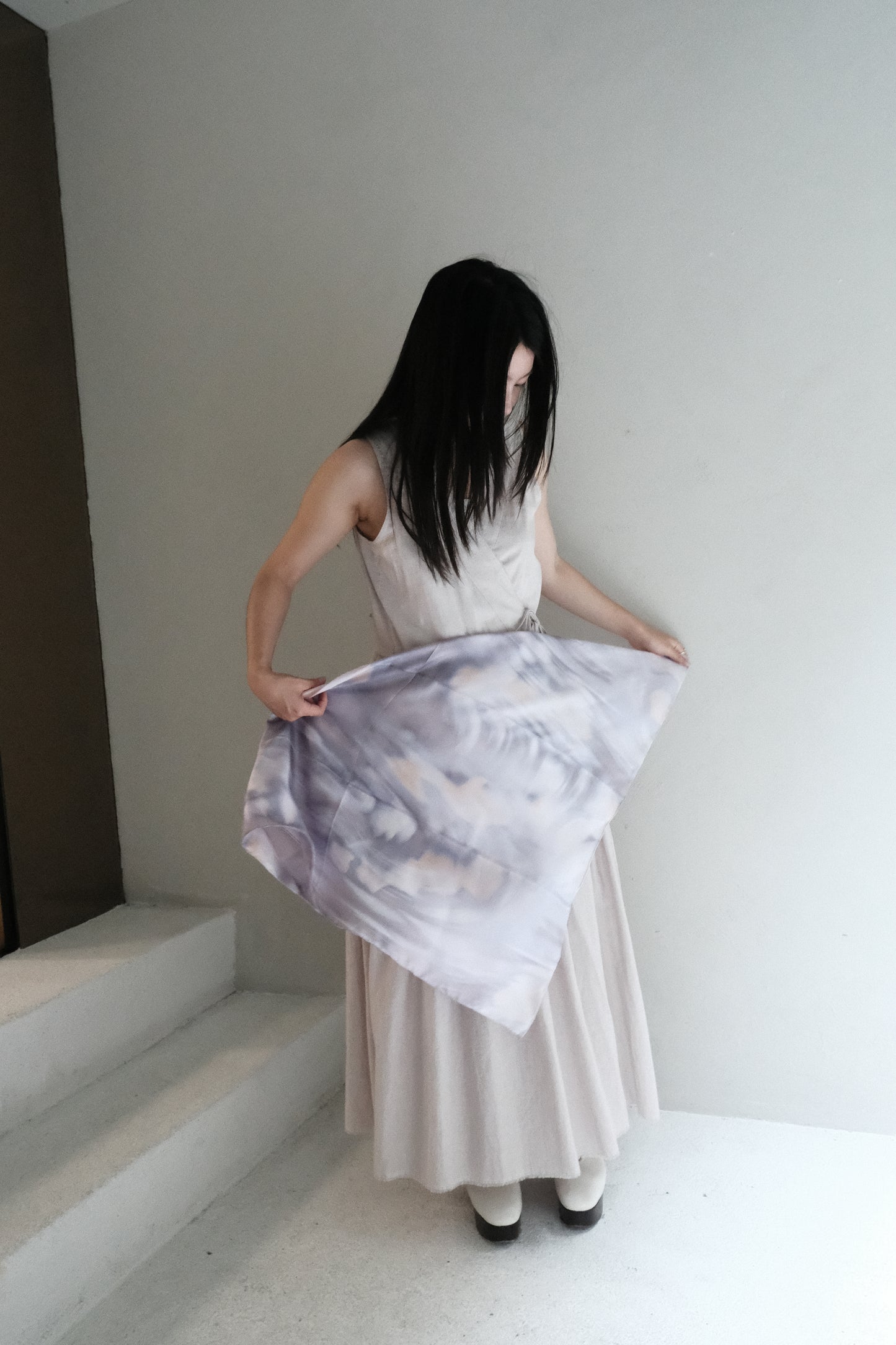 boo × ccyeh silk scarf - purple