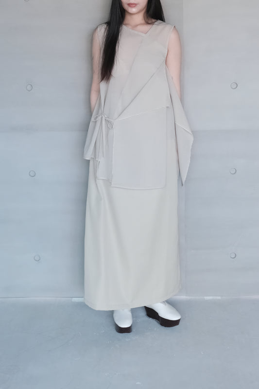 wool blend straight skirt - matcha (pre-order)