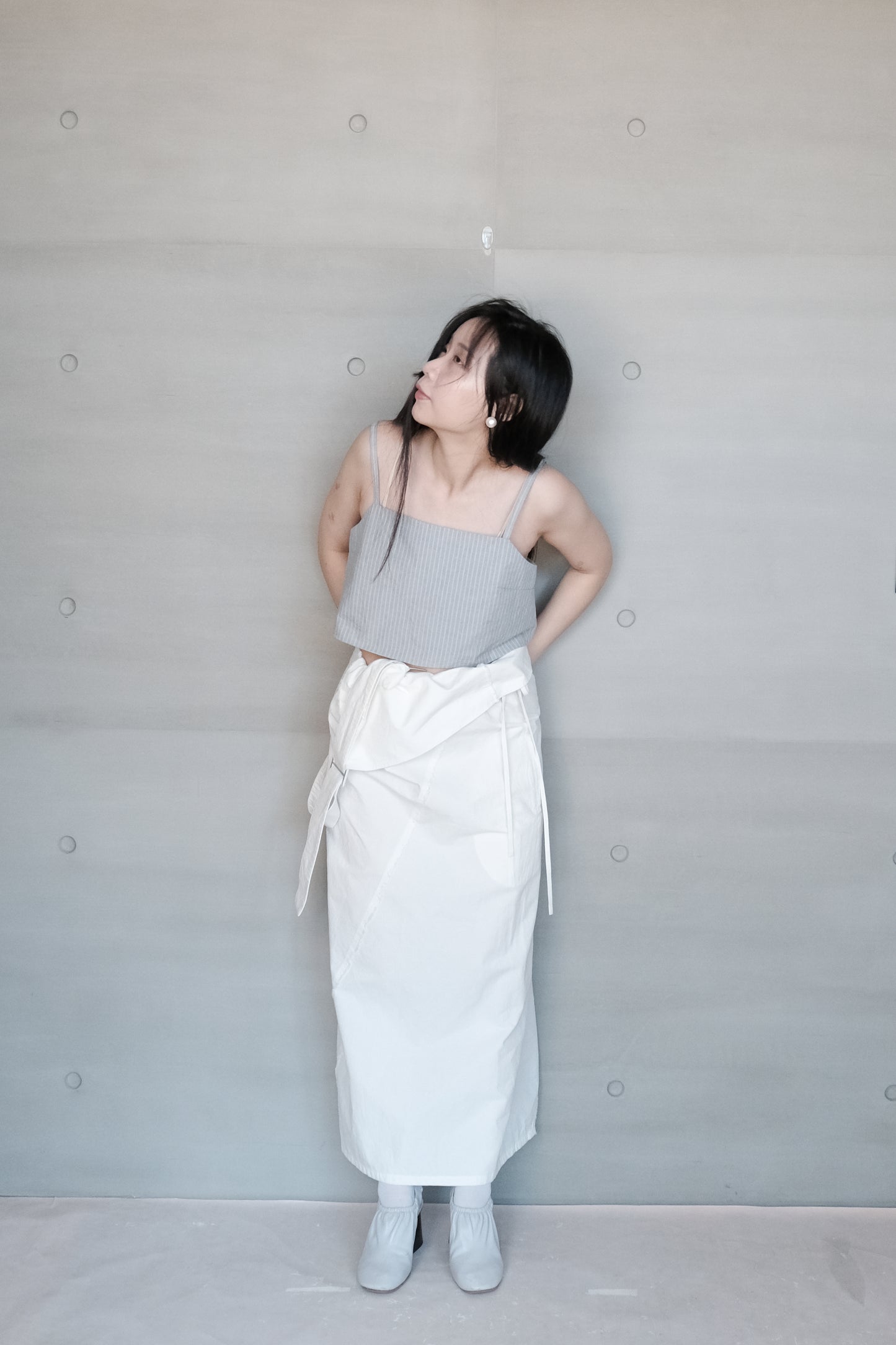 striped strap tank top ( in-stock)