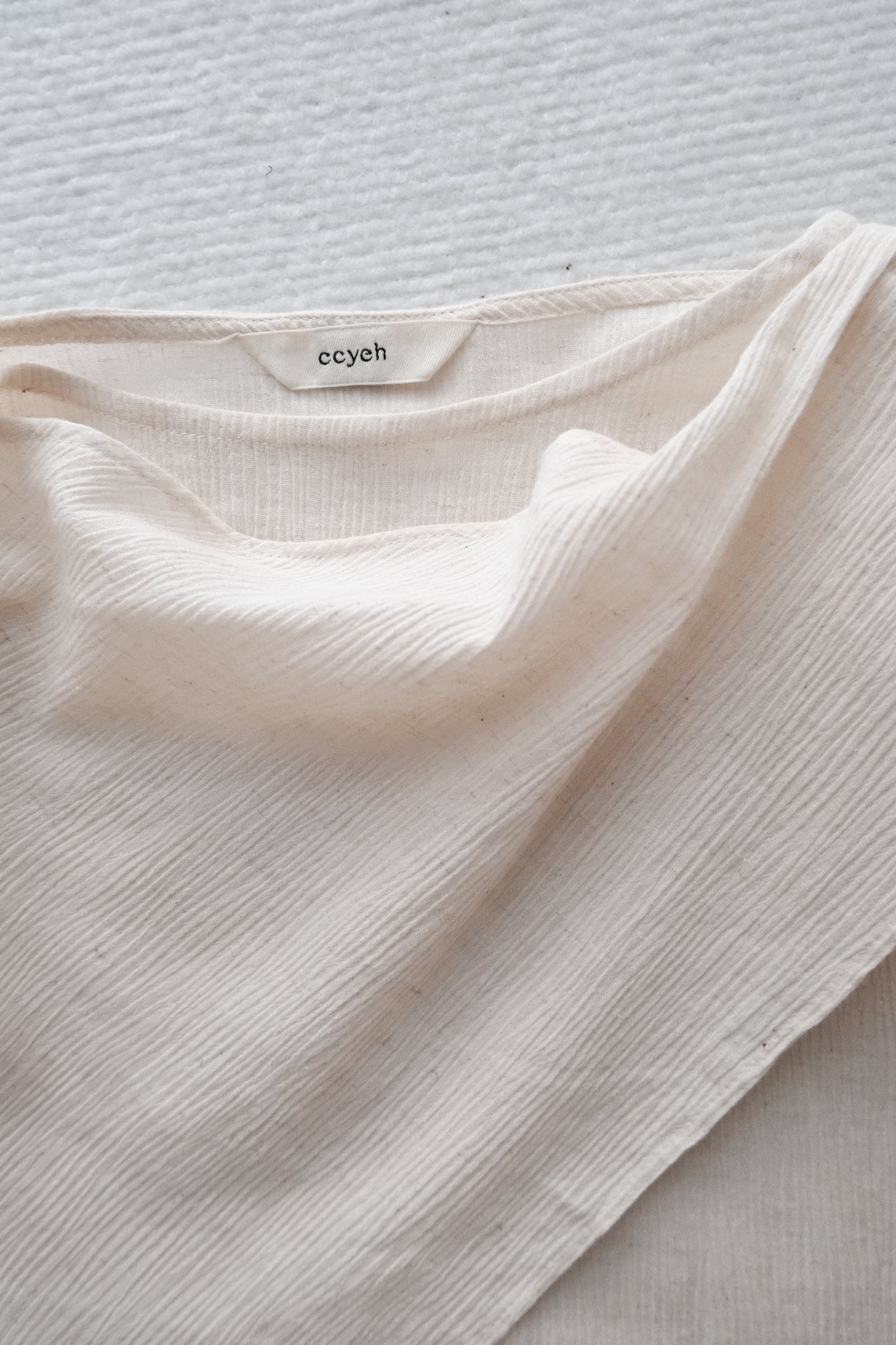 non-dyed organic drap top - beige (in-stock)