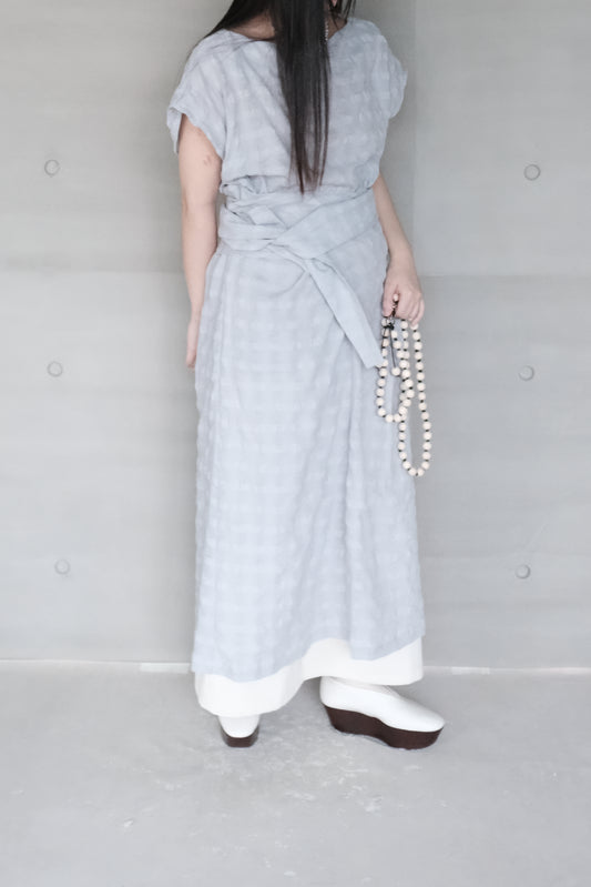 cotton wrapped dress (in-stock)