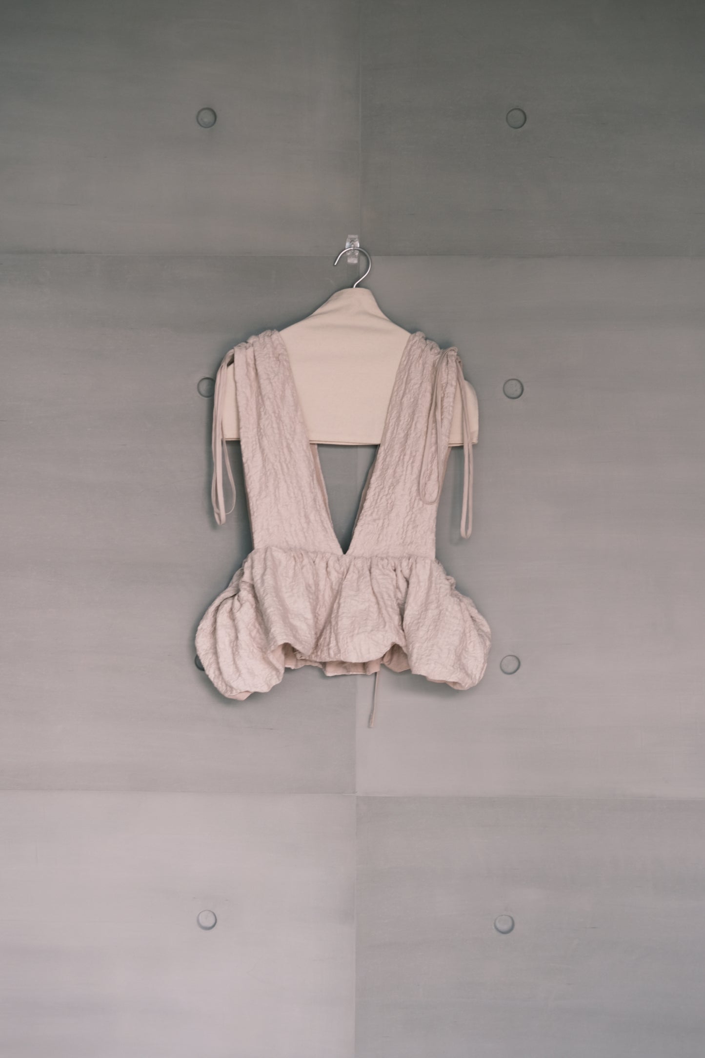 misty pink ruched vest top (limited item)