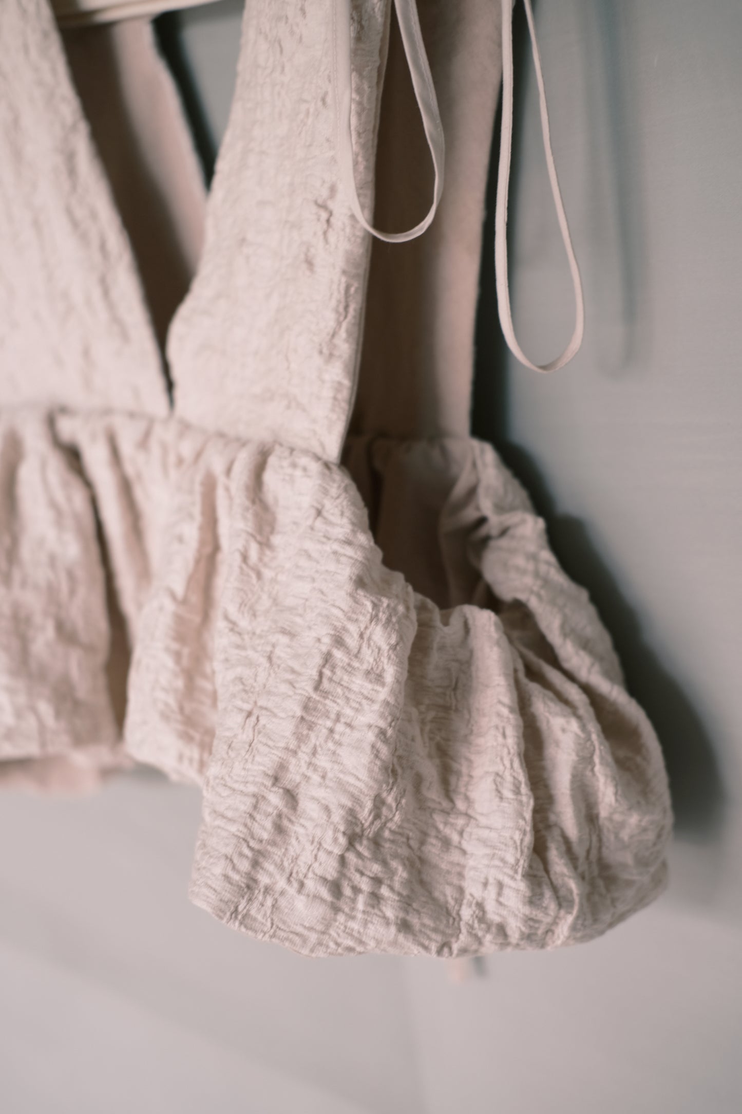 misty pink ruched vest top (limited item)