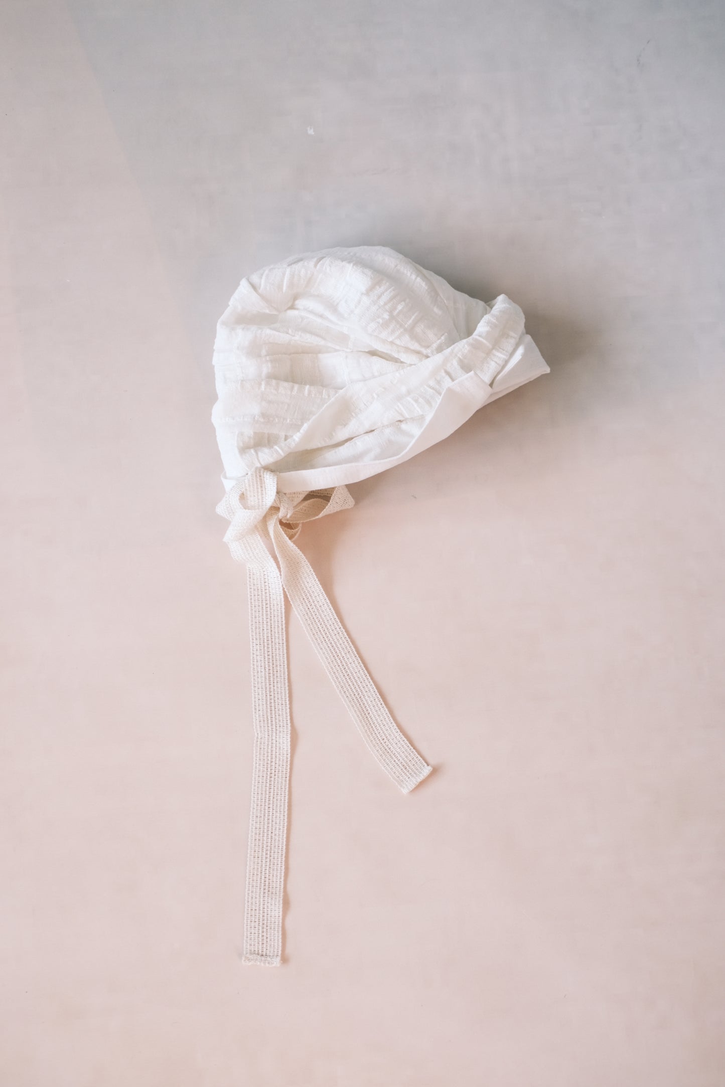 soft cloche hat - white (pre-order)