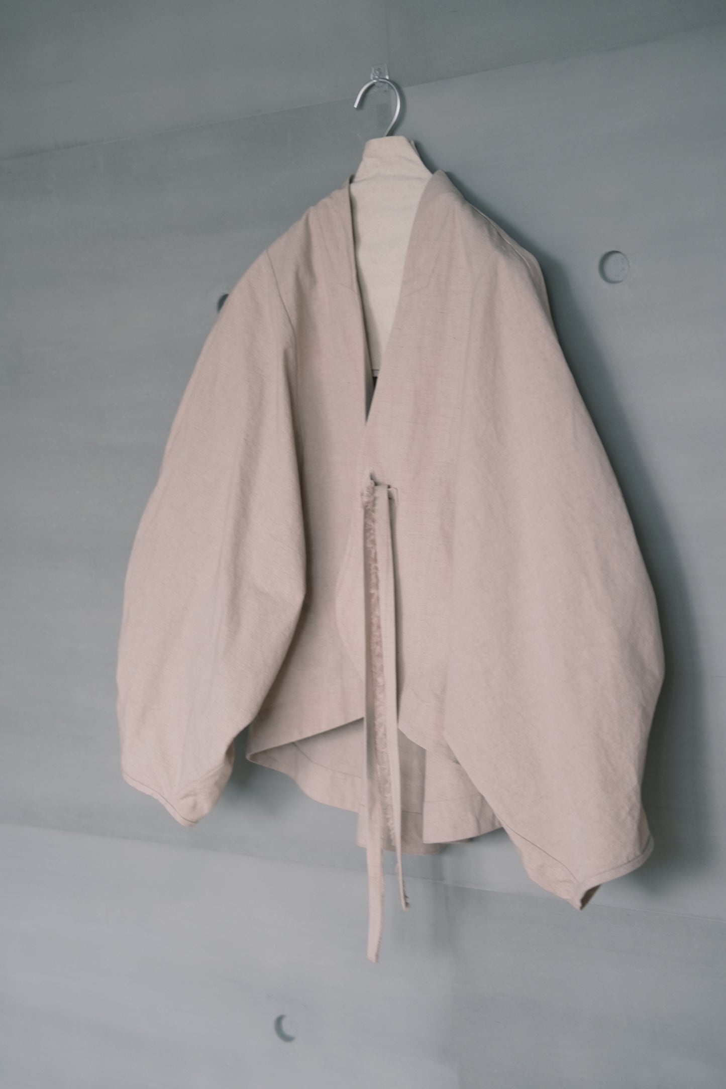 misty pink long-sleeve cover-up jacket ( in-stock )