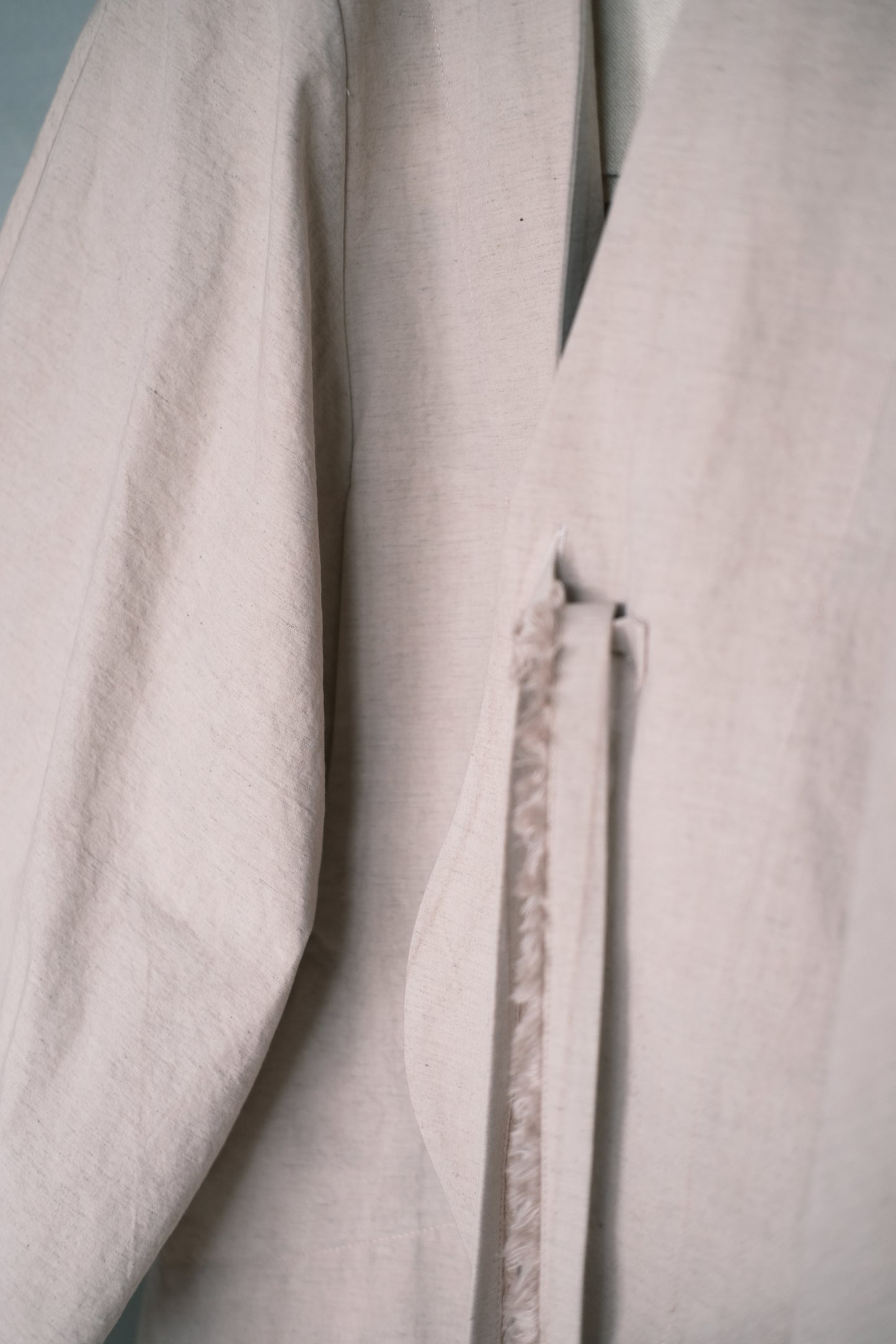 misty pink long-sleeve cover-up jacket ( in-stock )