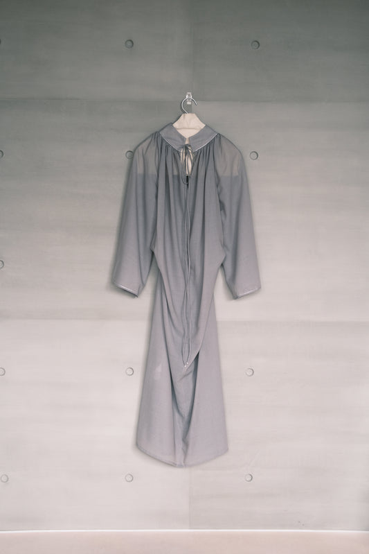 wide sleeves gathered dress (in-stock)