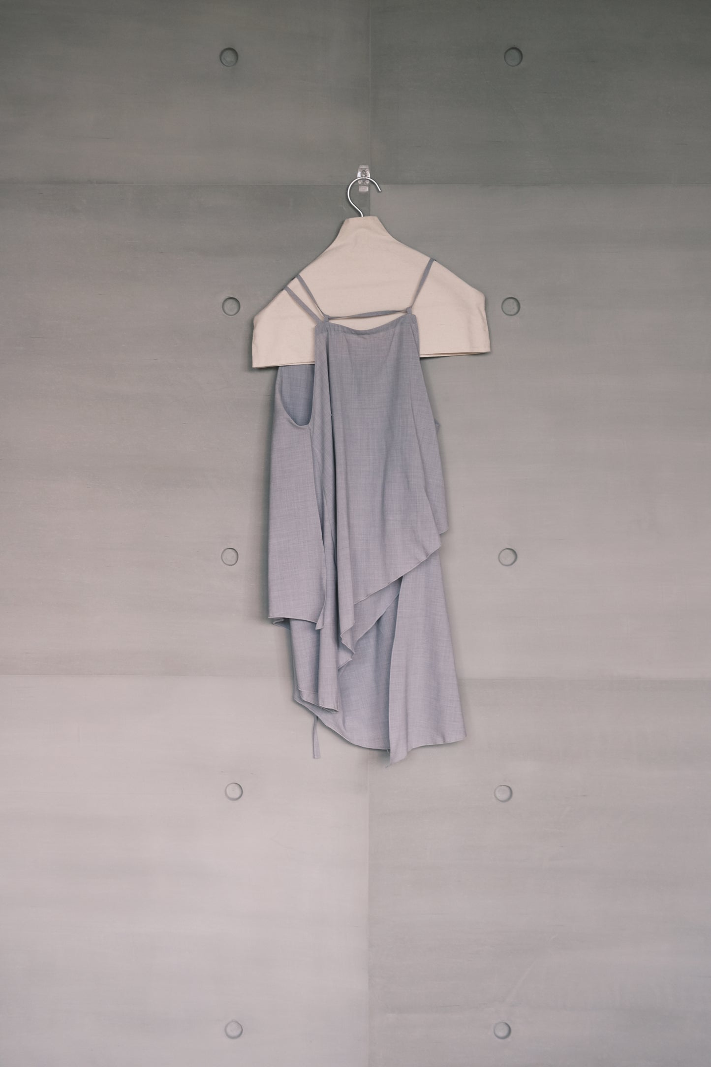 draped-overlay sleeveless top ( in-stock)