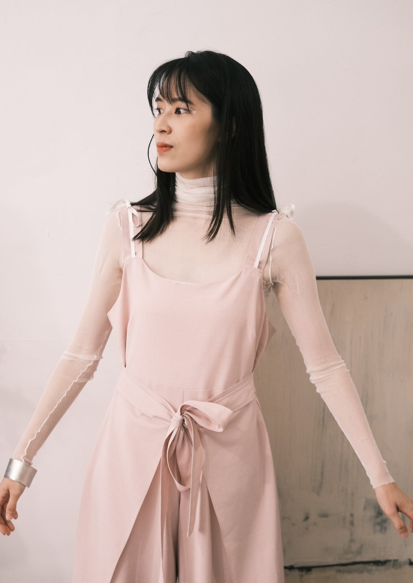 pink tied overalls (in-stock)