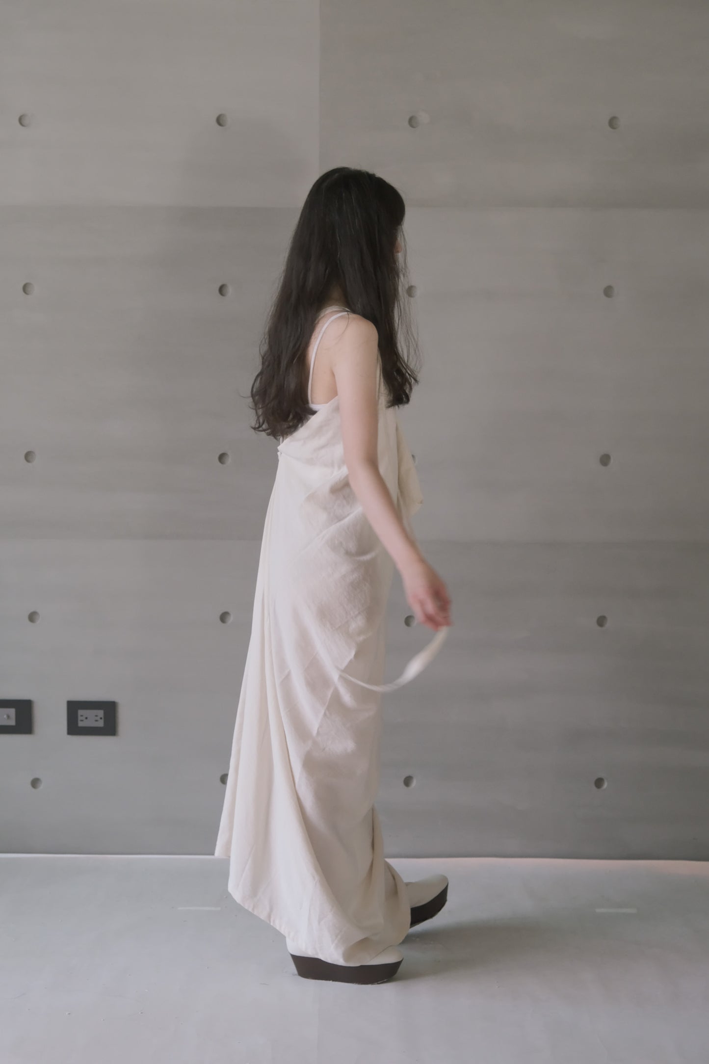 square-cut backless dress (in-stock)