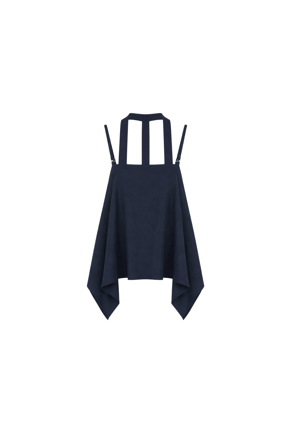 square-cut tie-strap top - navy (in-stock)