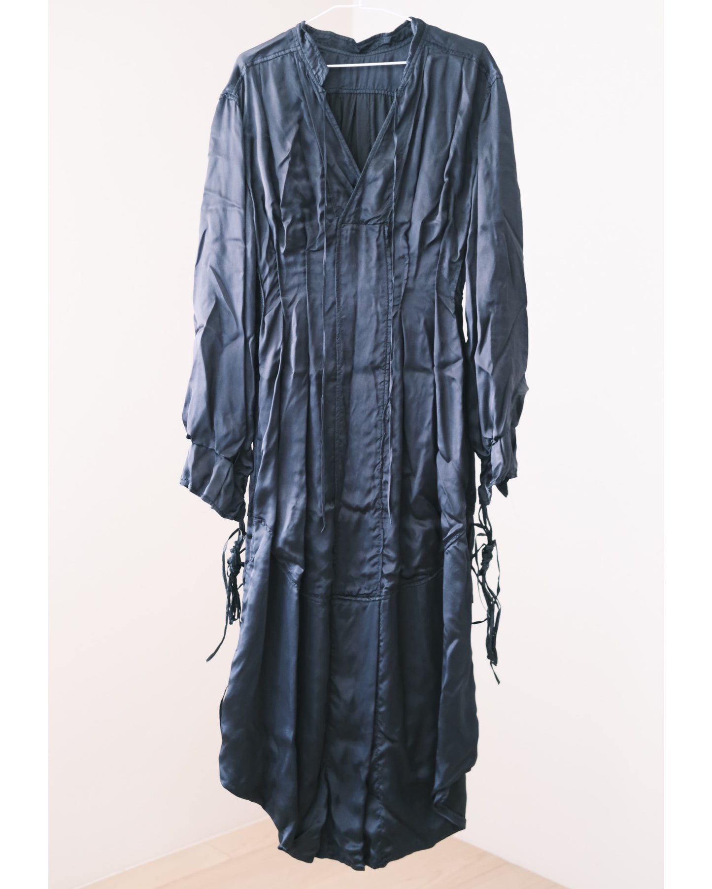jil sander silk navy dress