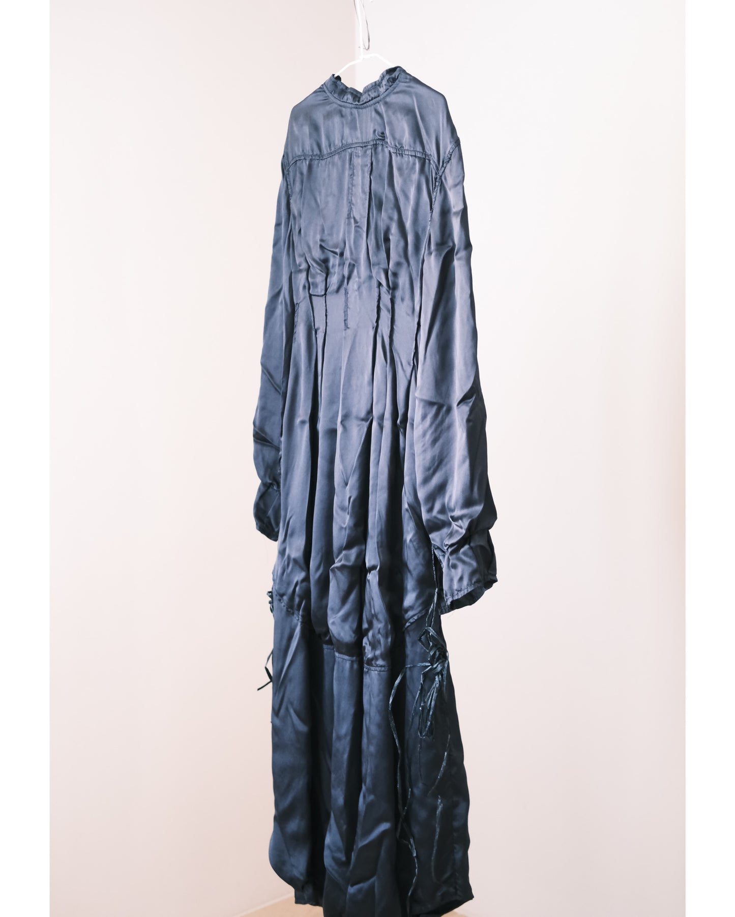 jil sander silk navy dress