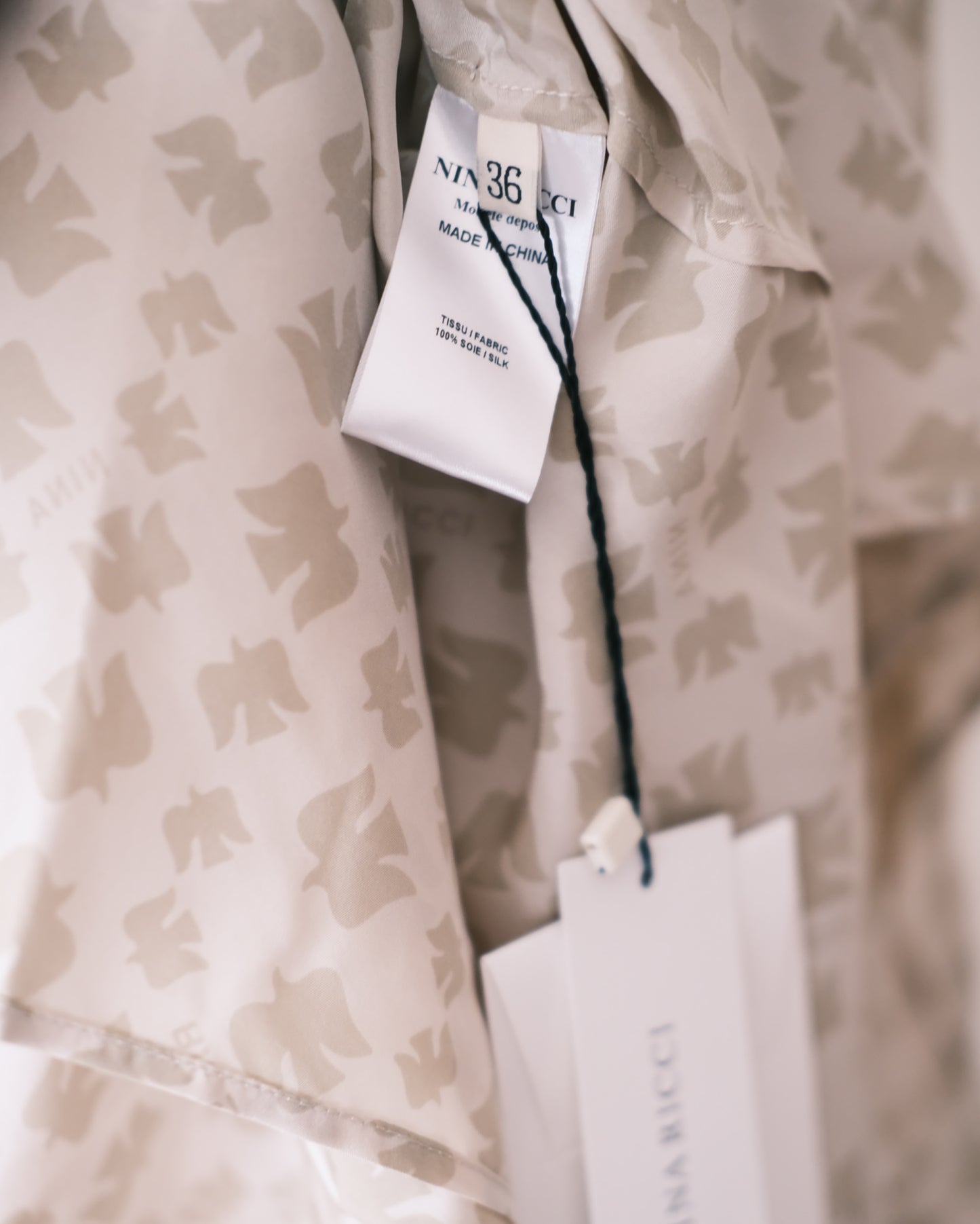 nina ricci silk shirt dress