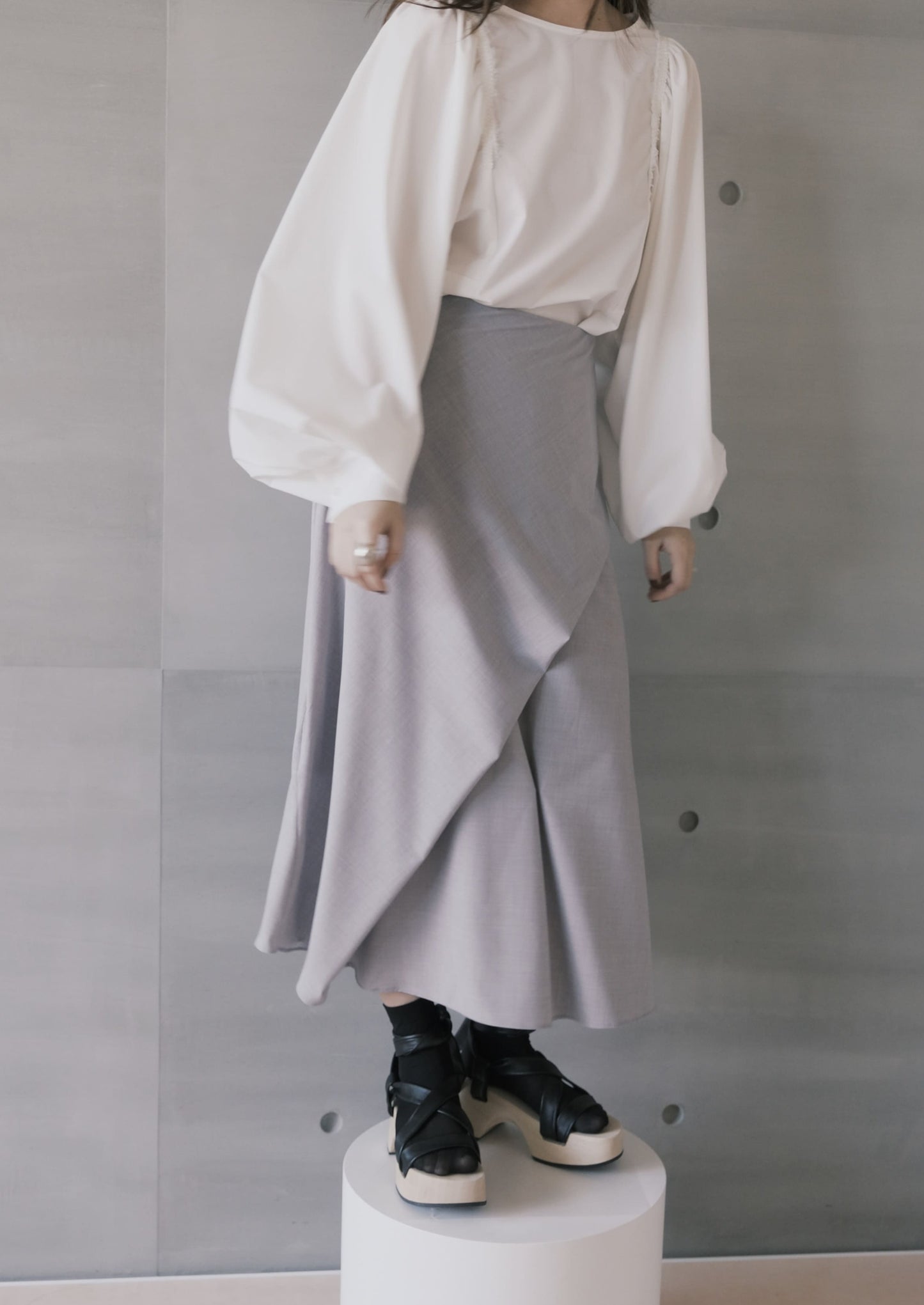 draped maxi skirt (in-stock)