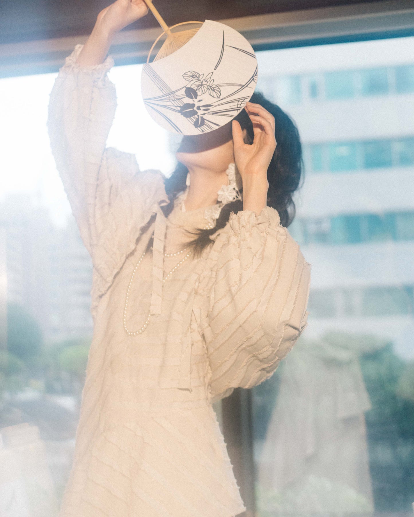 paneled constructed with stripe-jacquard jacket (in-stock)
