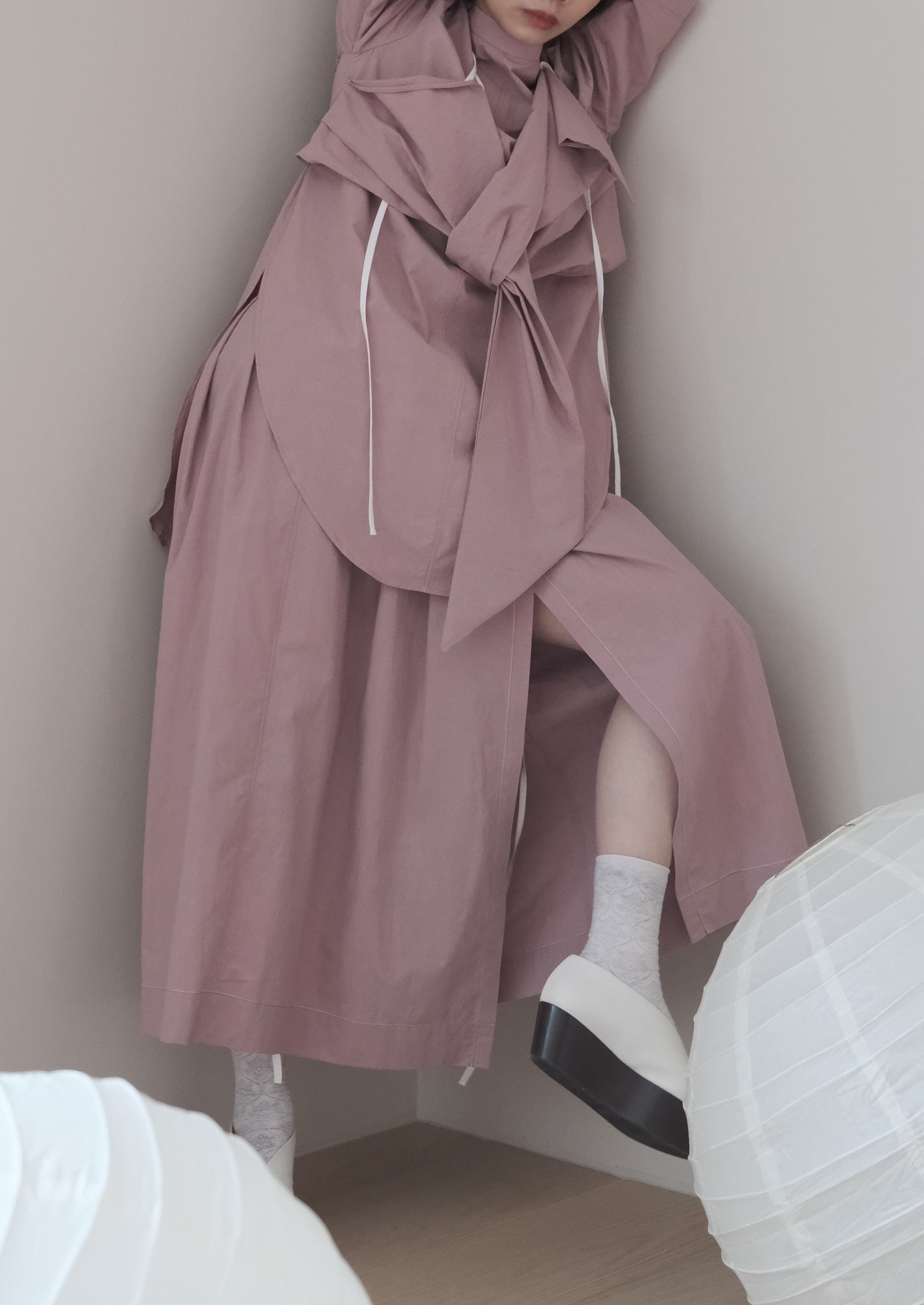 knot-draped shirt (in-stock)