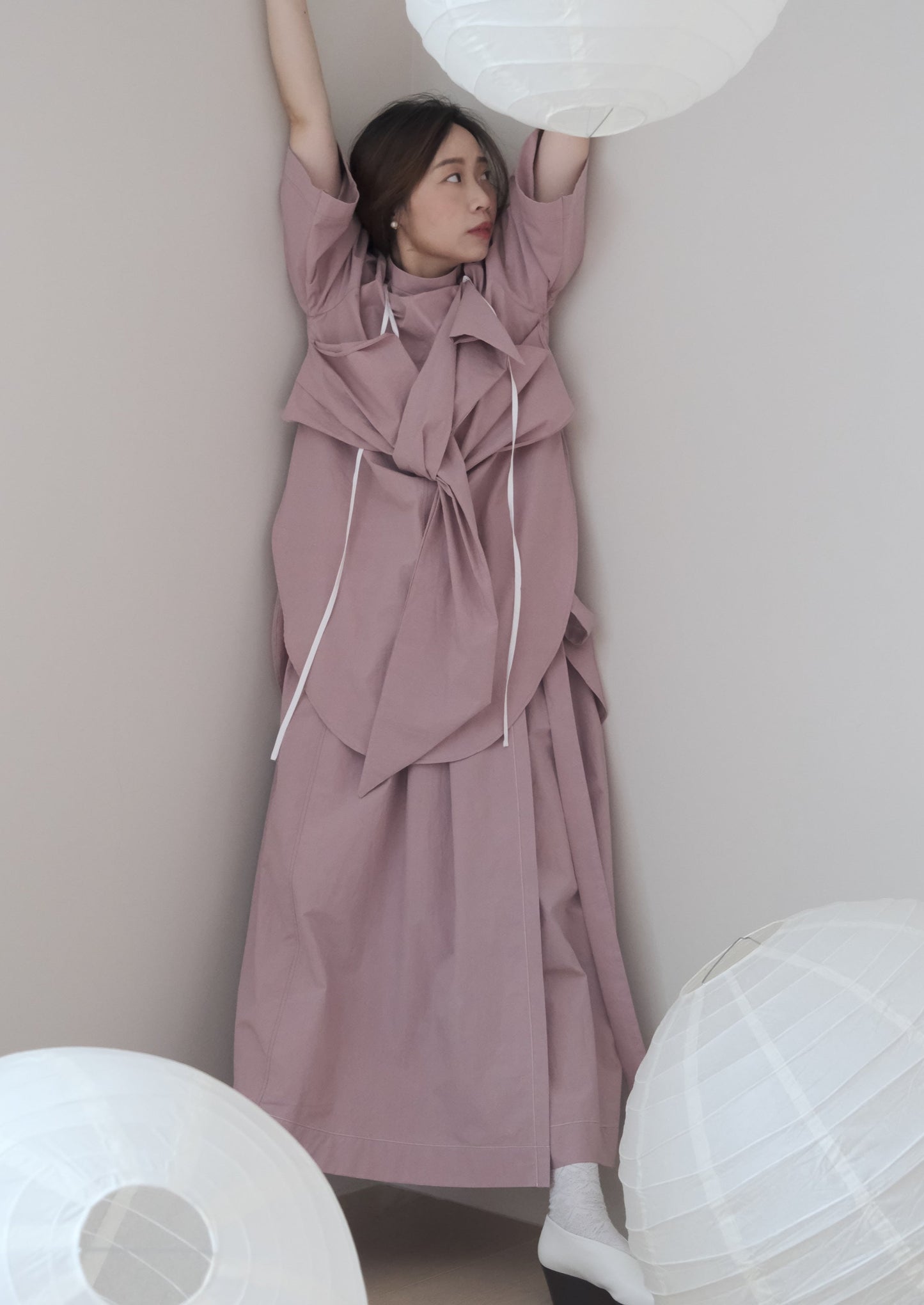 knot-draped shirt (in-stock)