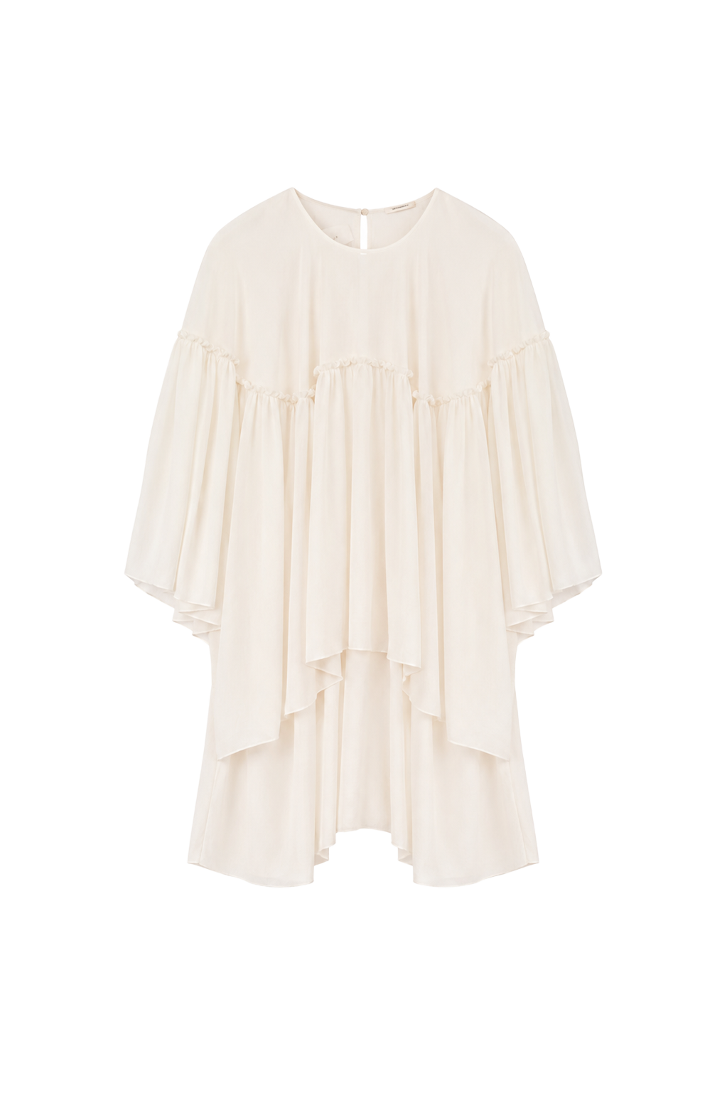 double-layer cotton flowing cream top (in-stock)