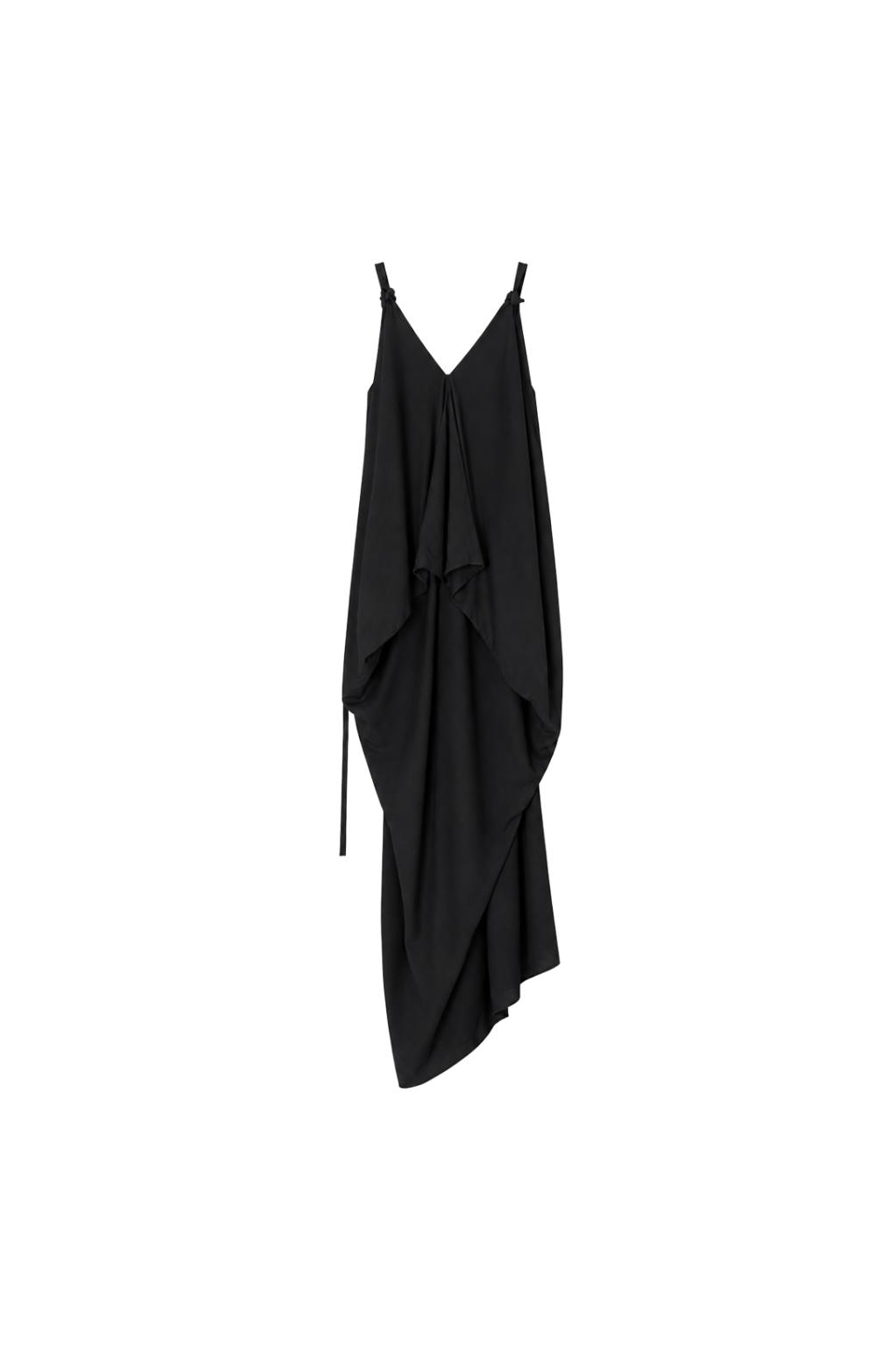square-cut backless dress - black (in-stock)