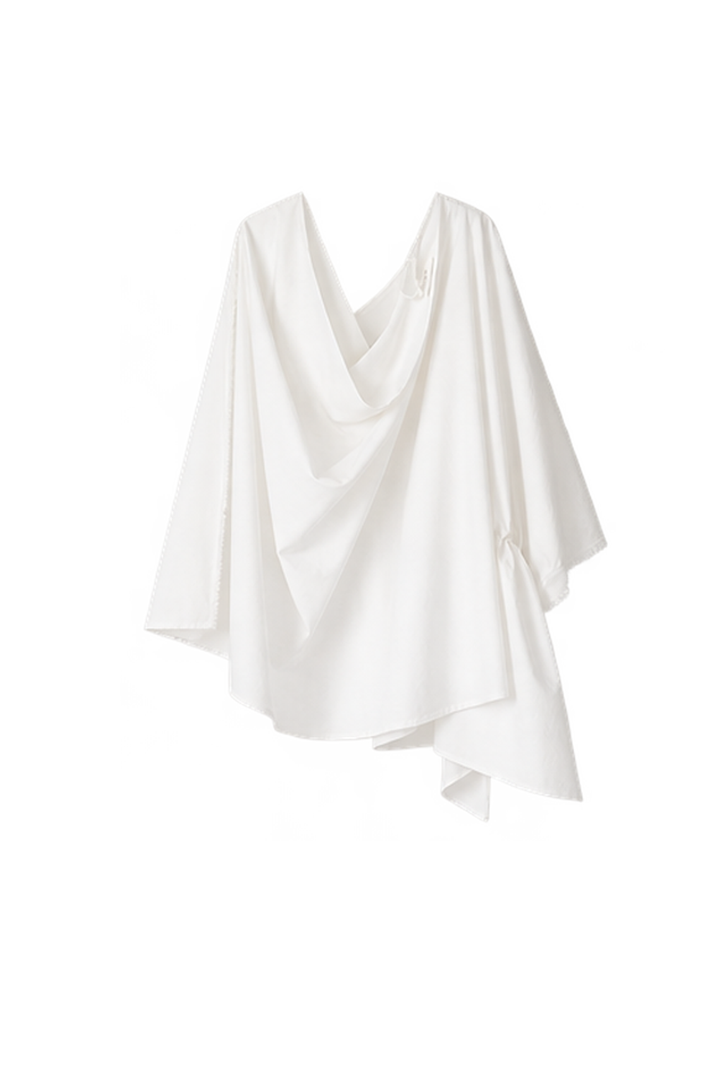 silk-cotton blend deconstructed asymmetric vest top (pre-order)