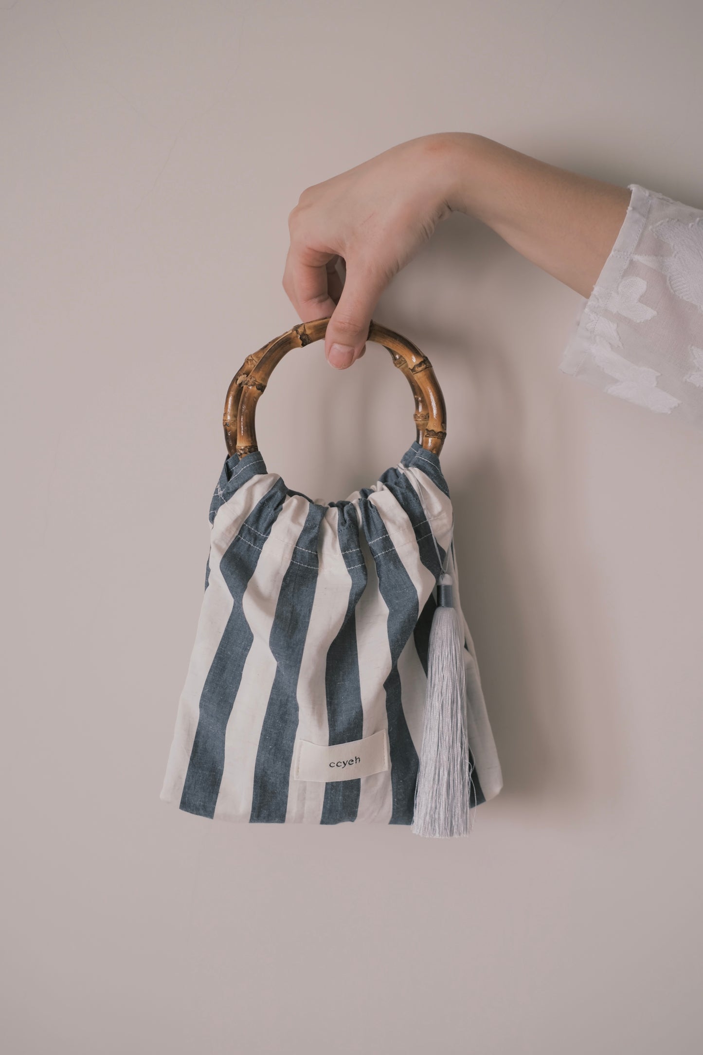 bamboo striped small bag