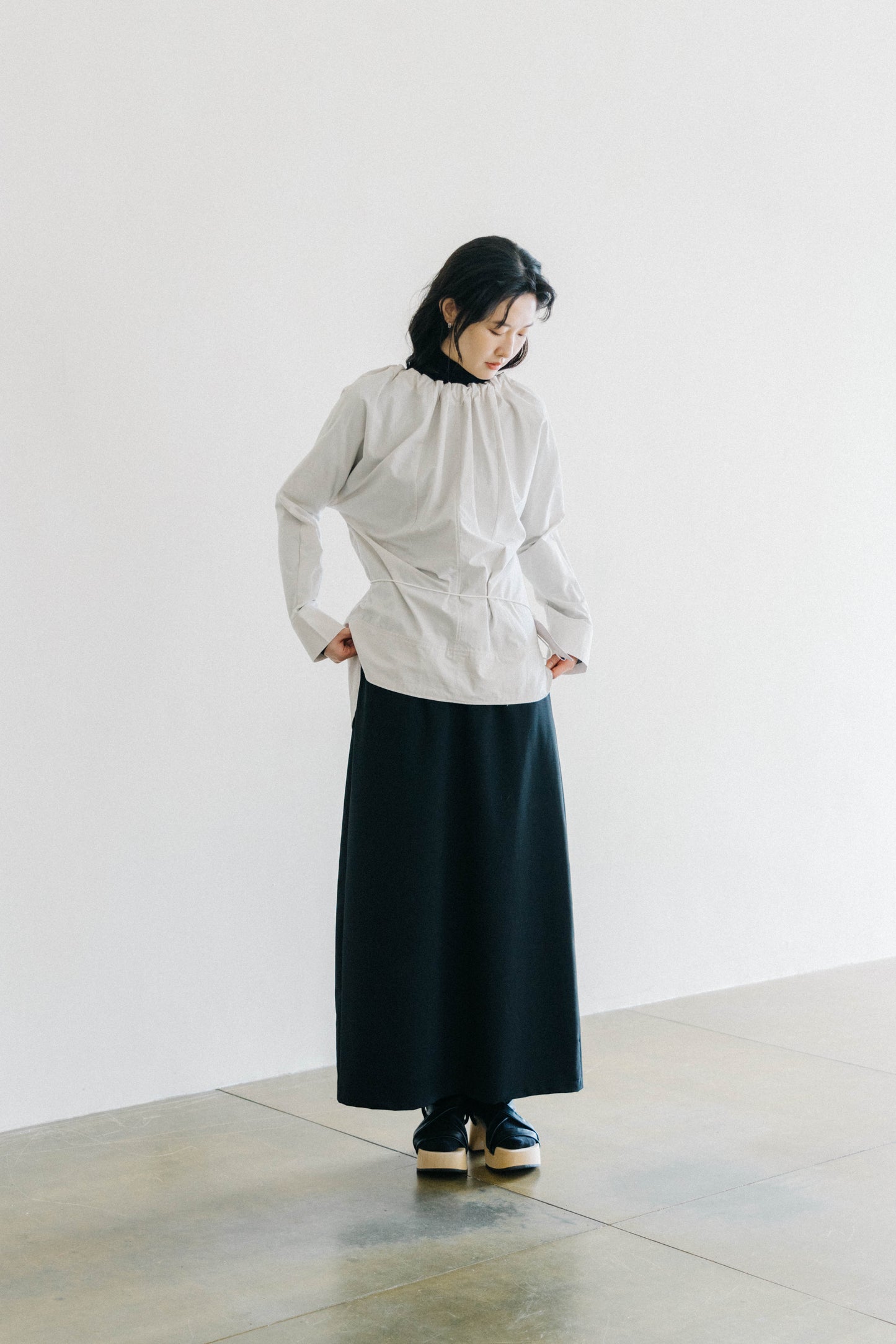 gathering neckline top (pre-order)