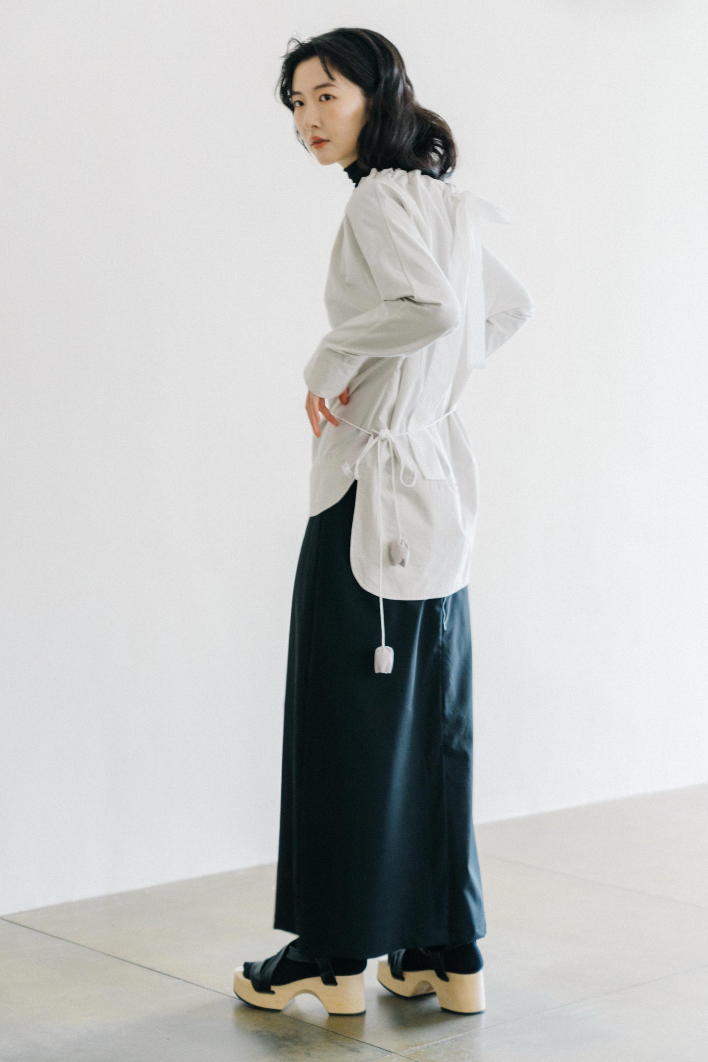gathering neckline top (pre-order)