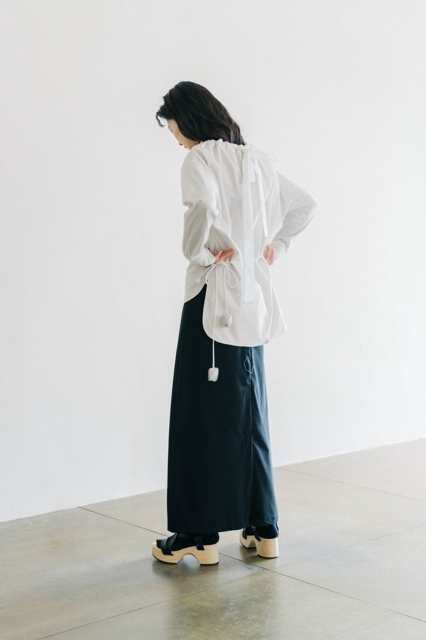 gathering neckline top (pre-order)