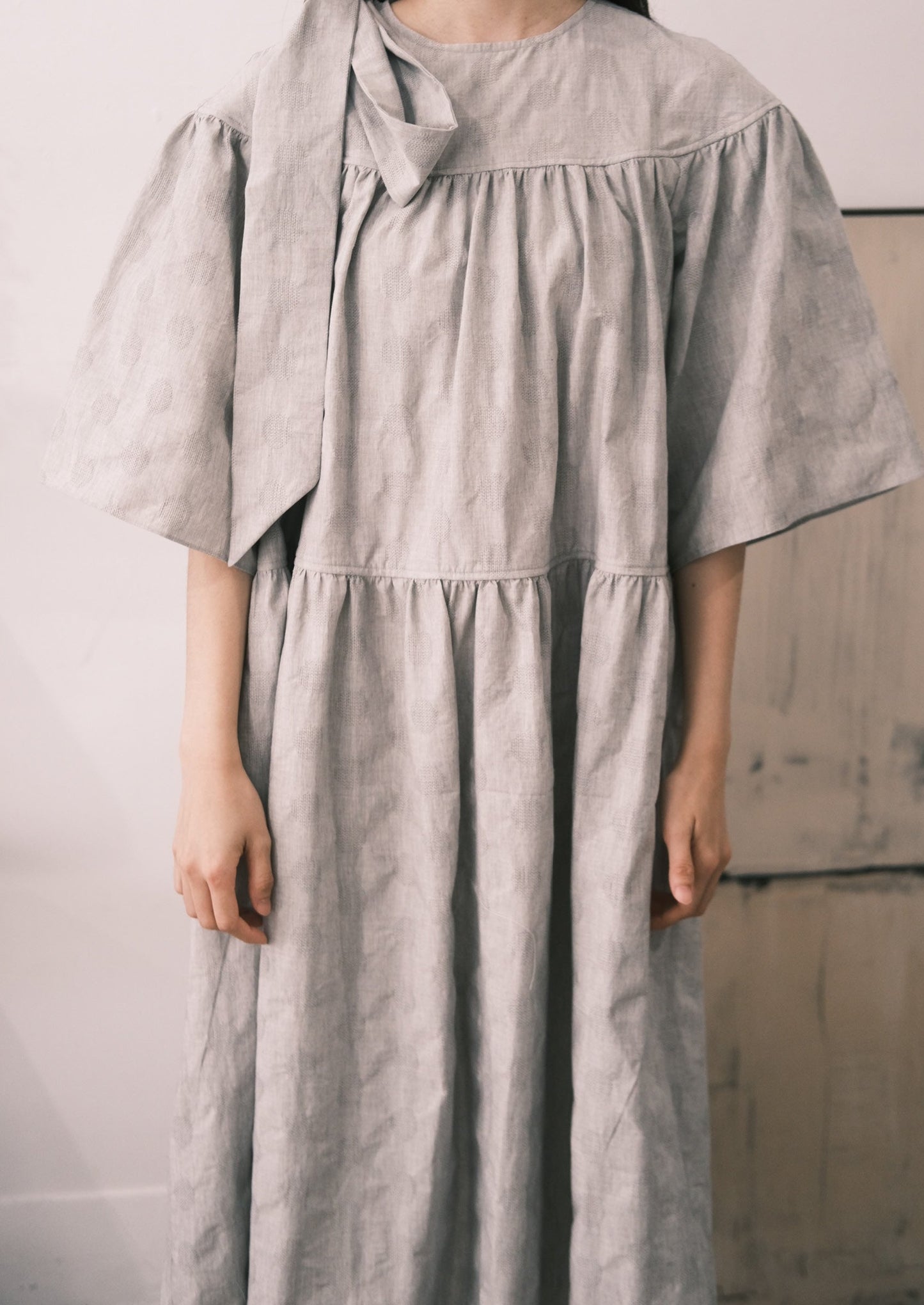 bow-tie tiered dress (pre-order)